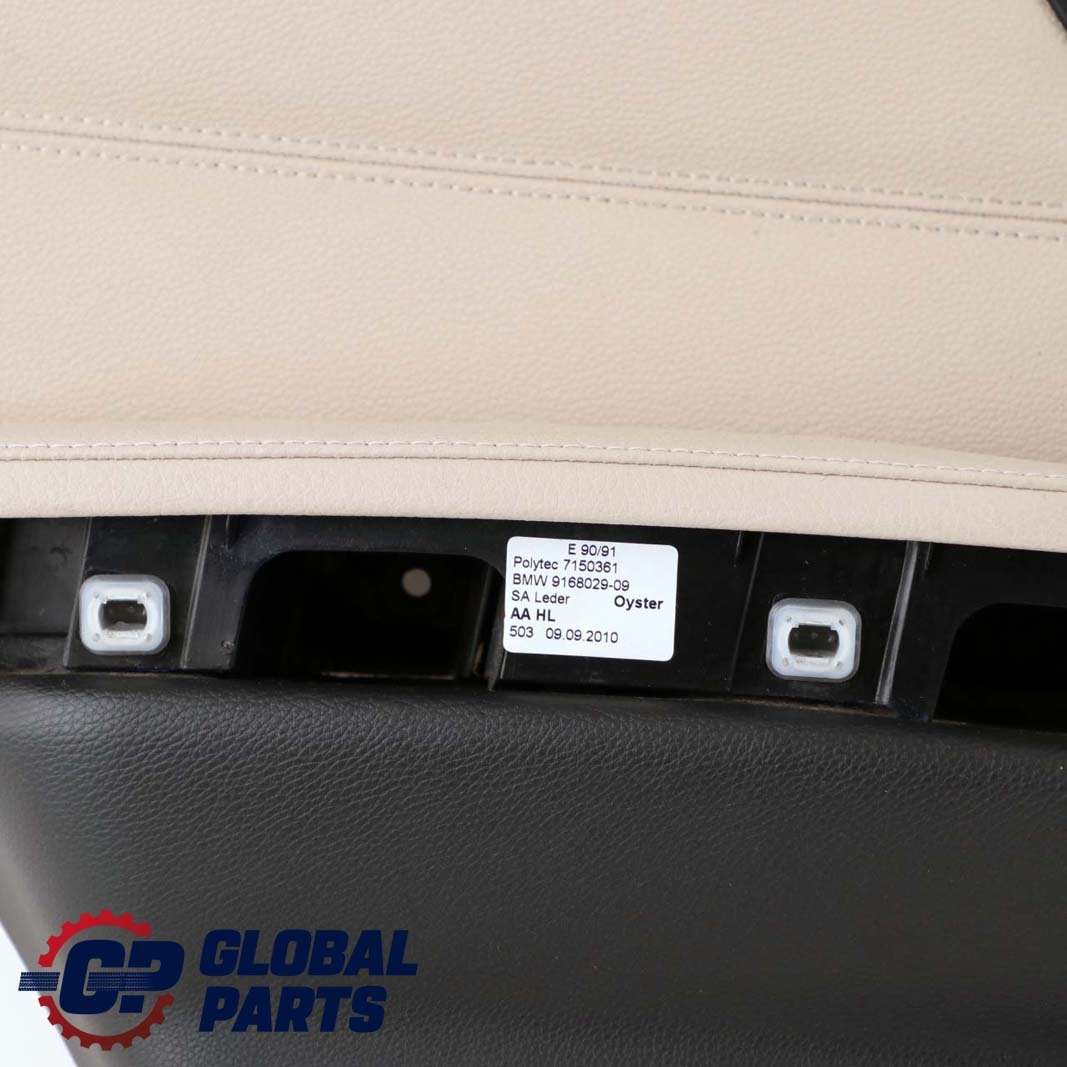 BMW E90 LCI Rear Left Door Card Panel N/S Leather Dakota Oyster