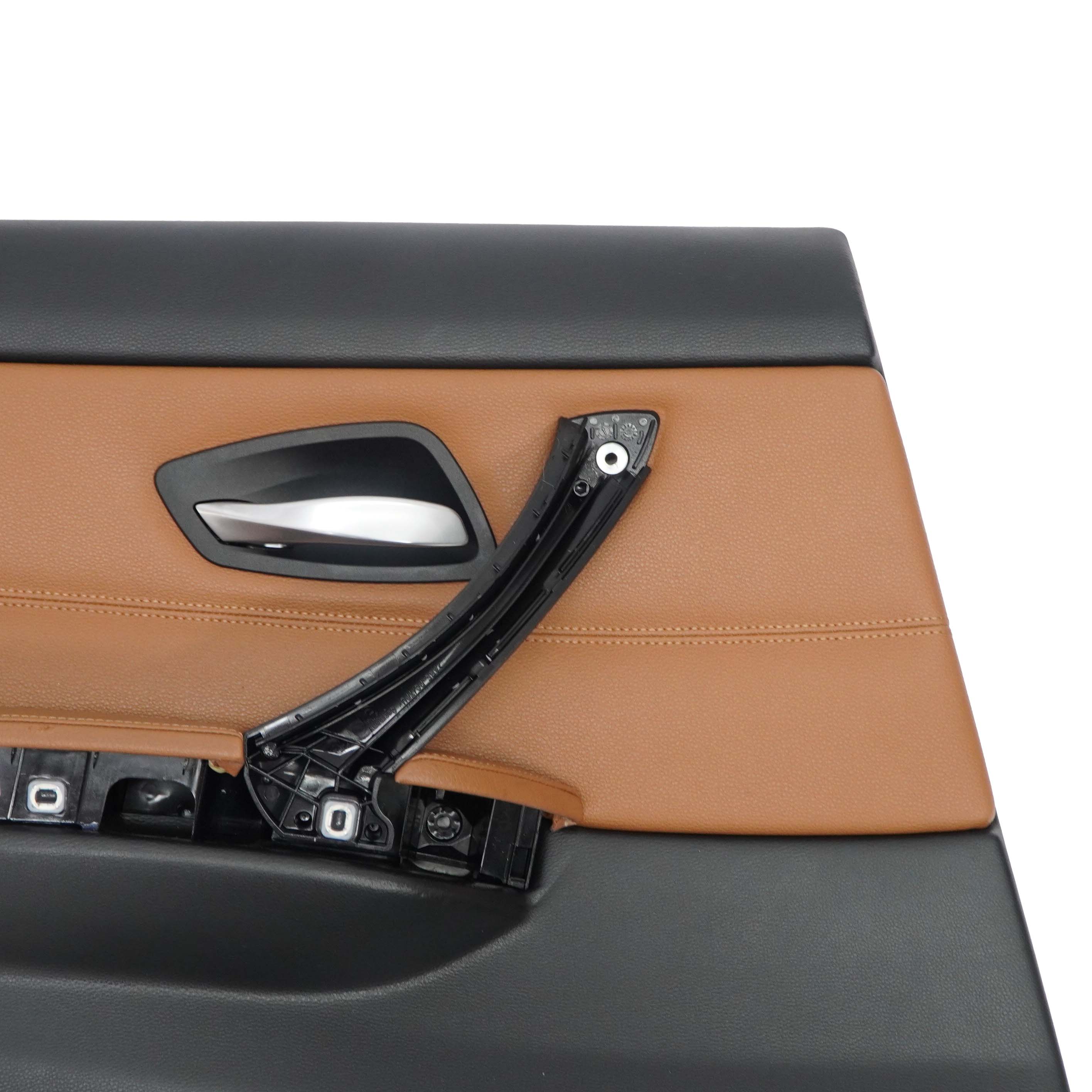 BMW 3 Series E90 LCI Rear Left Door Card Panel N/S Leather Dakota Saddle Brown