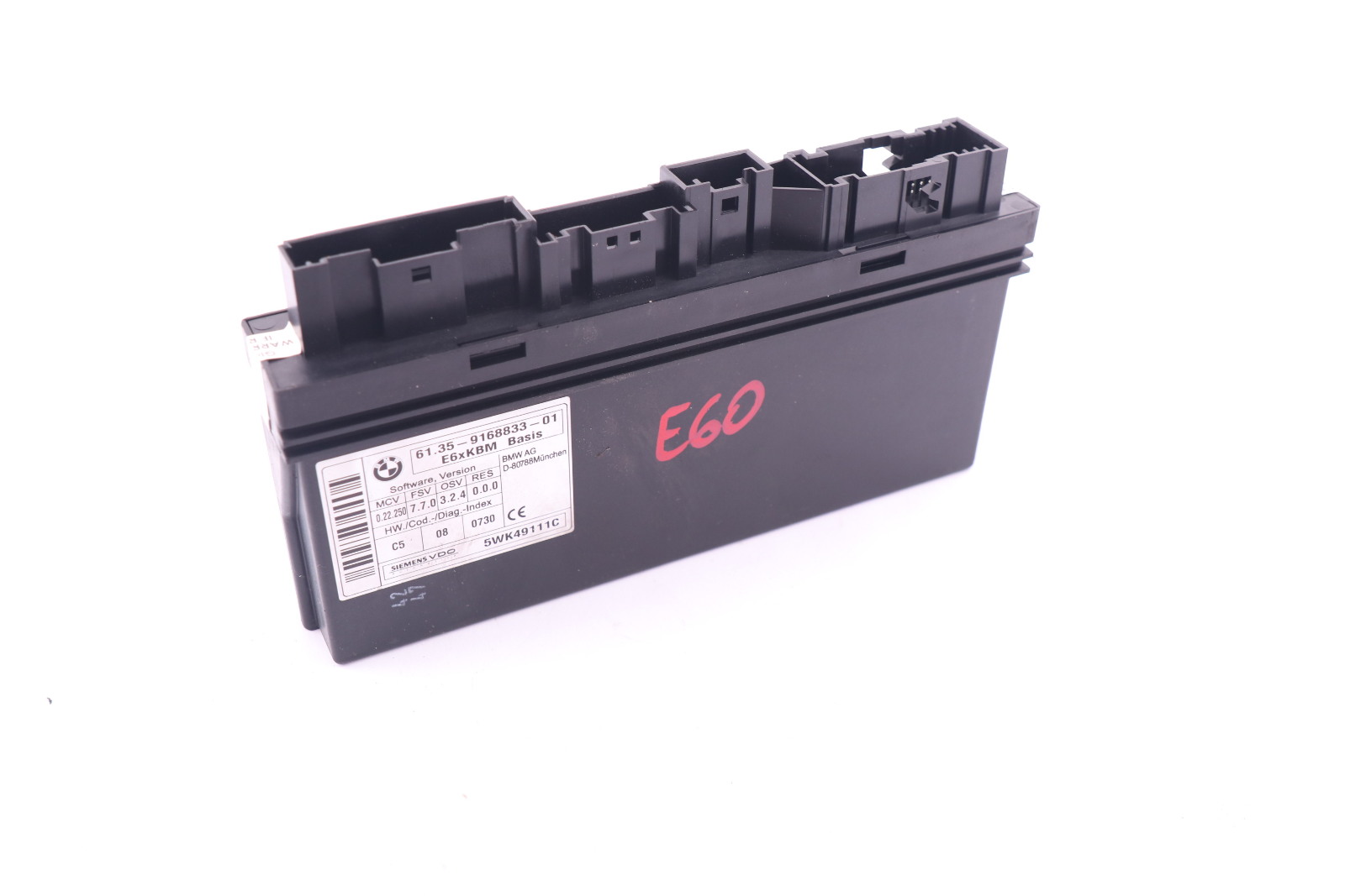 BMW E60 E60N E63 E63N Body Control Module ECU Control Unit 9168833