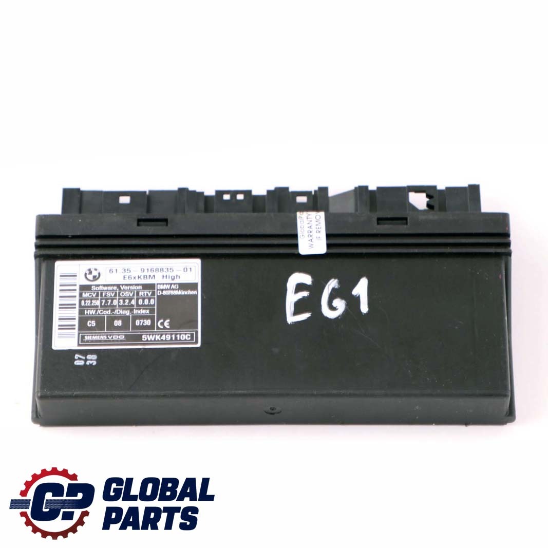 BMW 5 Series E61 Touring Body Control Module ECU Unit KBM High 9168835