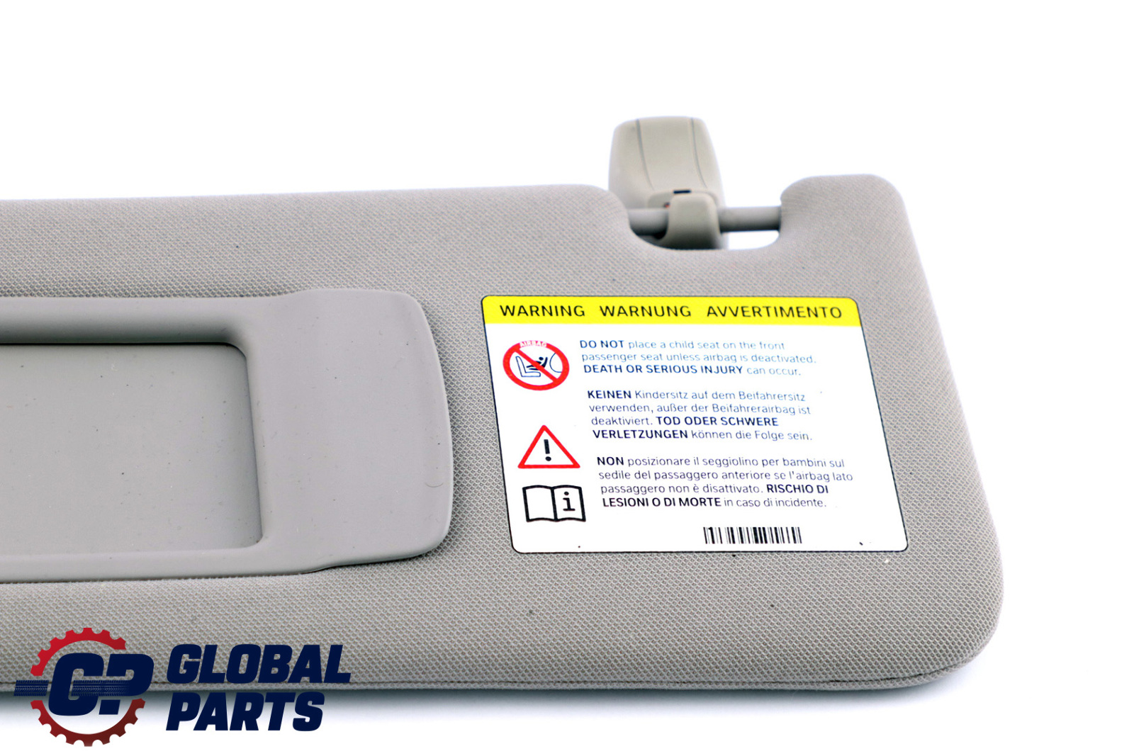 BMW 5 Series F10 F11 Sun Visor With Label Mirror Left N/S Everestgrau Grey 