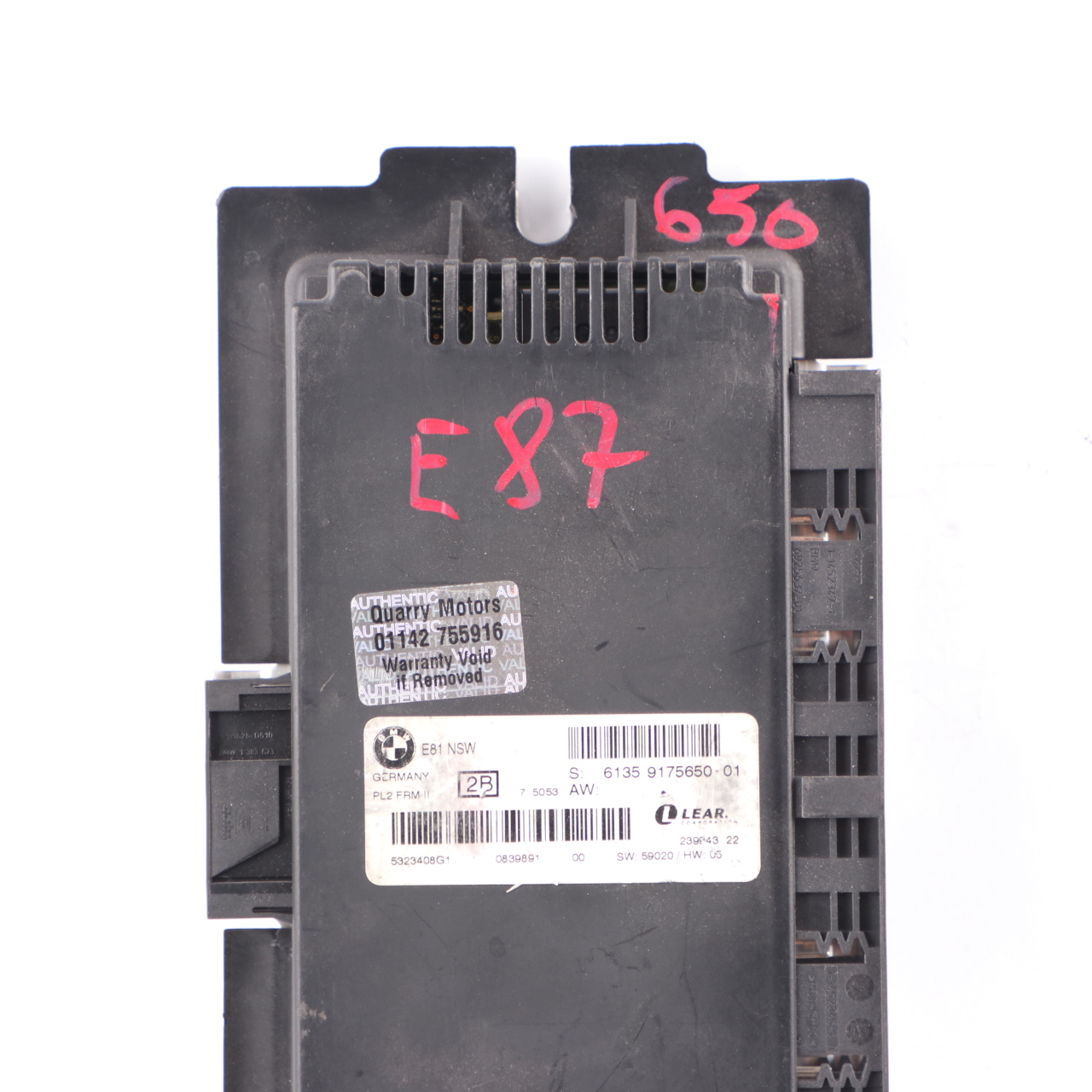 BMW E87 NSW ECU Light Control Unit Module Footwell Module PL2 FRM II 9175650