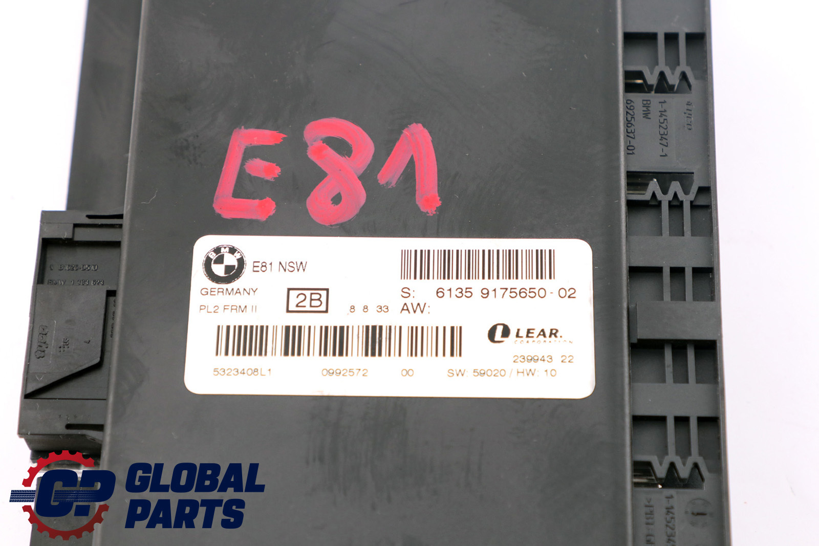 BMW 1 Series E81 NSW ECU Light Module Footwell Module PL2 FRM II 9175650