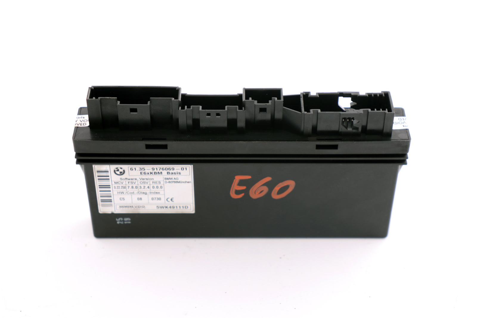 BMW E60 E63 E64 KBM Basis Body Control Module ECU Control Unit 9176069