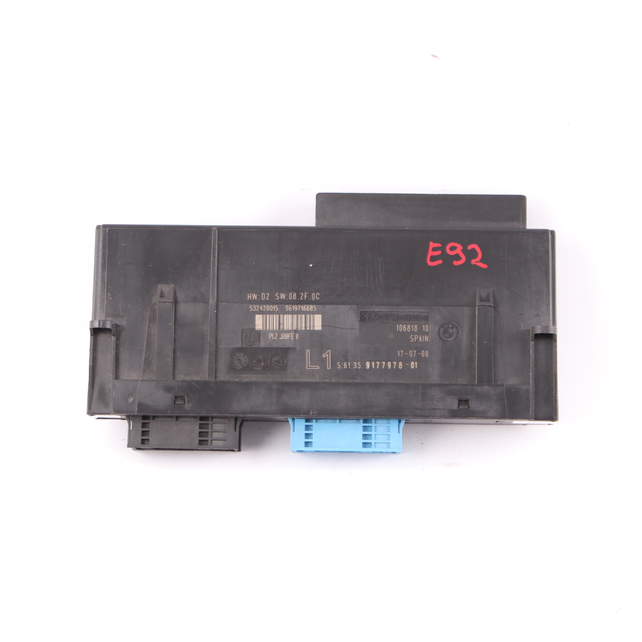 BMW 3 Series E92 ECU Body Control Module Junction Box L1 PL2 JBBFE 9177978