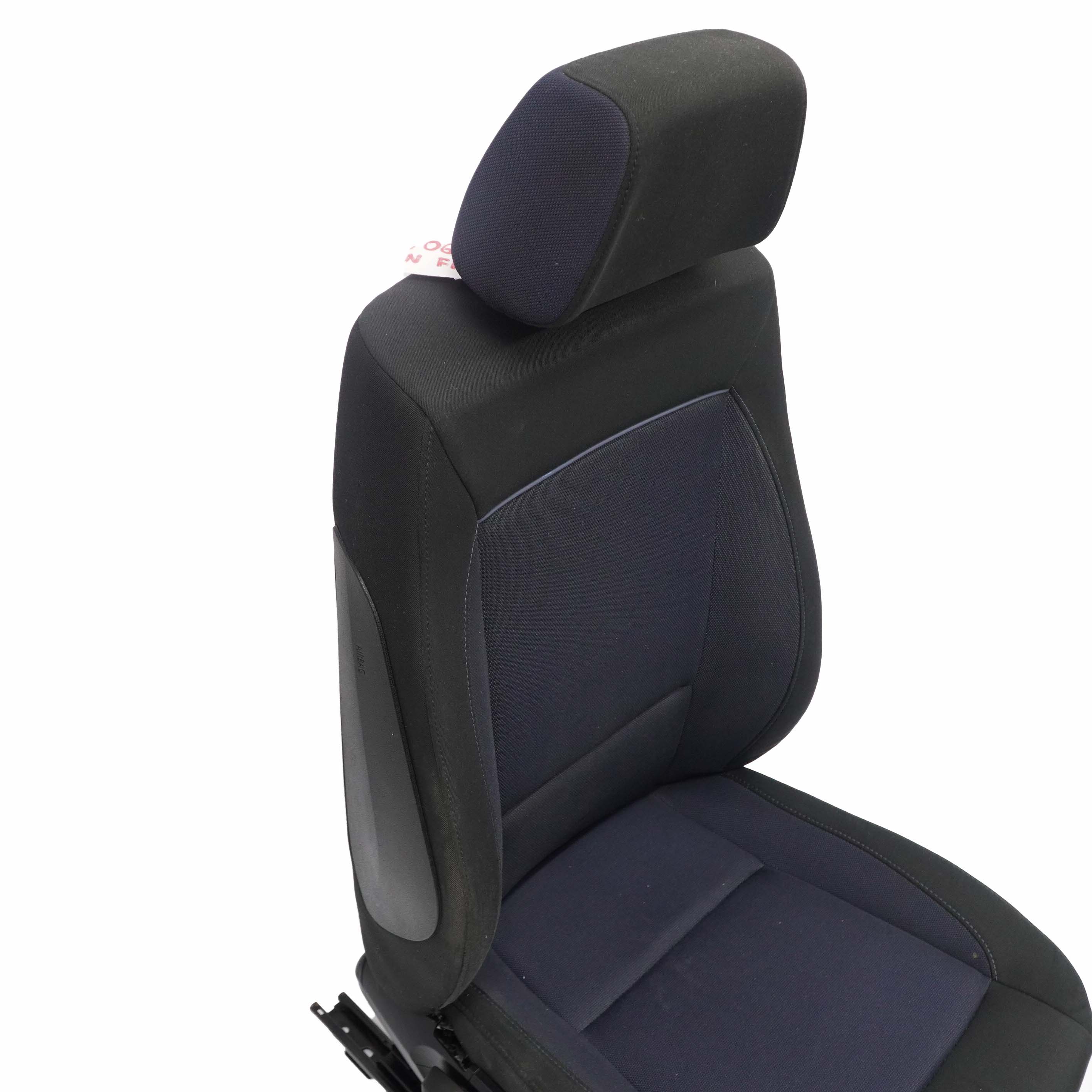 BMW 1 Series E87 LCI Cloth Interior Front Right Seat O/S with Airbag Monaco Blue