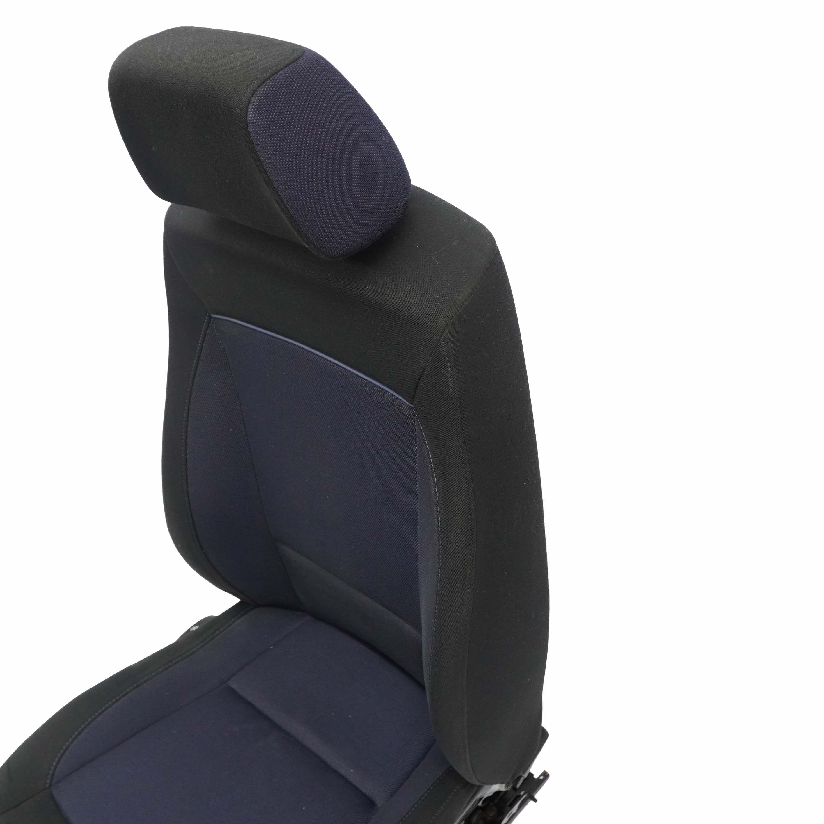 BMW 1 Series E87 LCI Cloth Interior Front Right Seat O/S with Airbag Monaco Blue