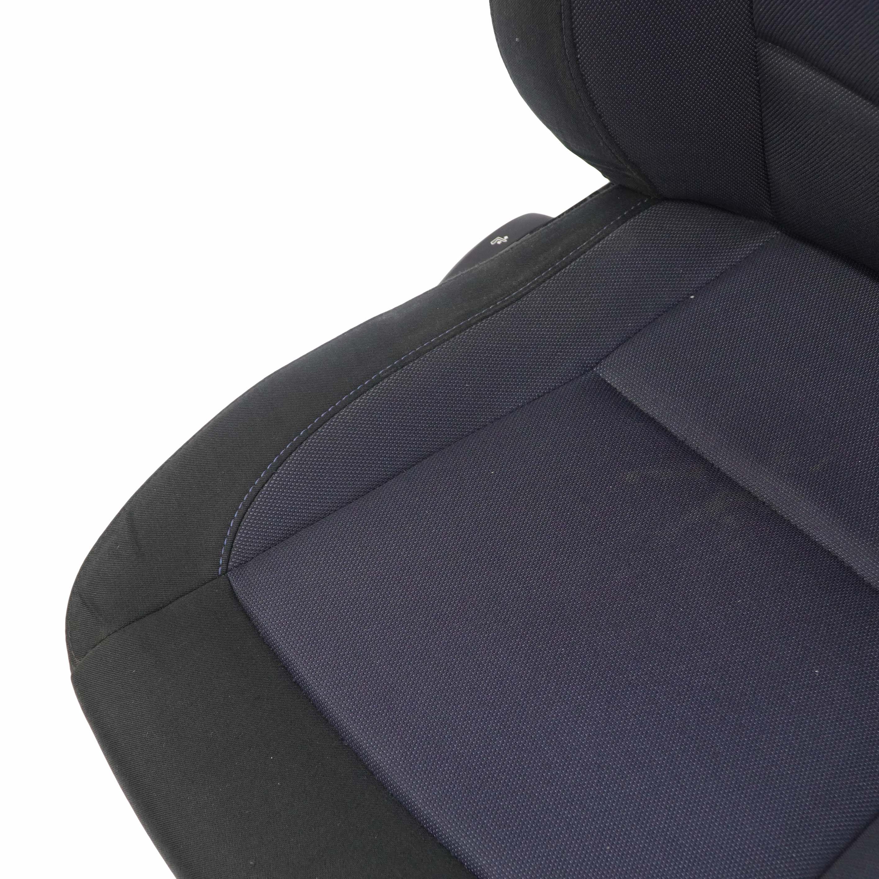 BMW 1 Series E87 LCI Cloth Interior Front Right Seat O/S with Airbag Monaco Blue