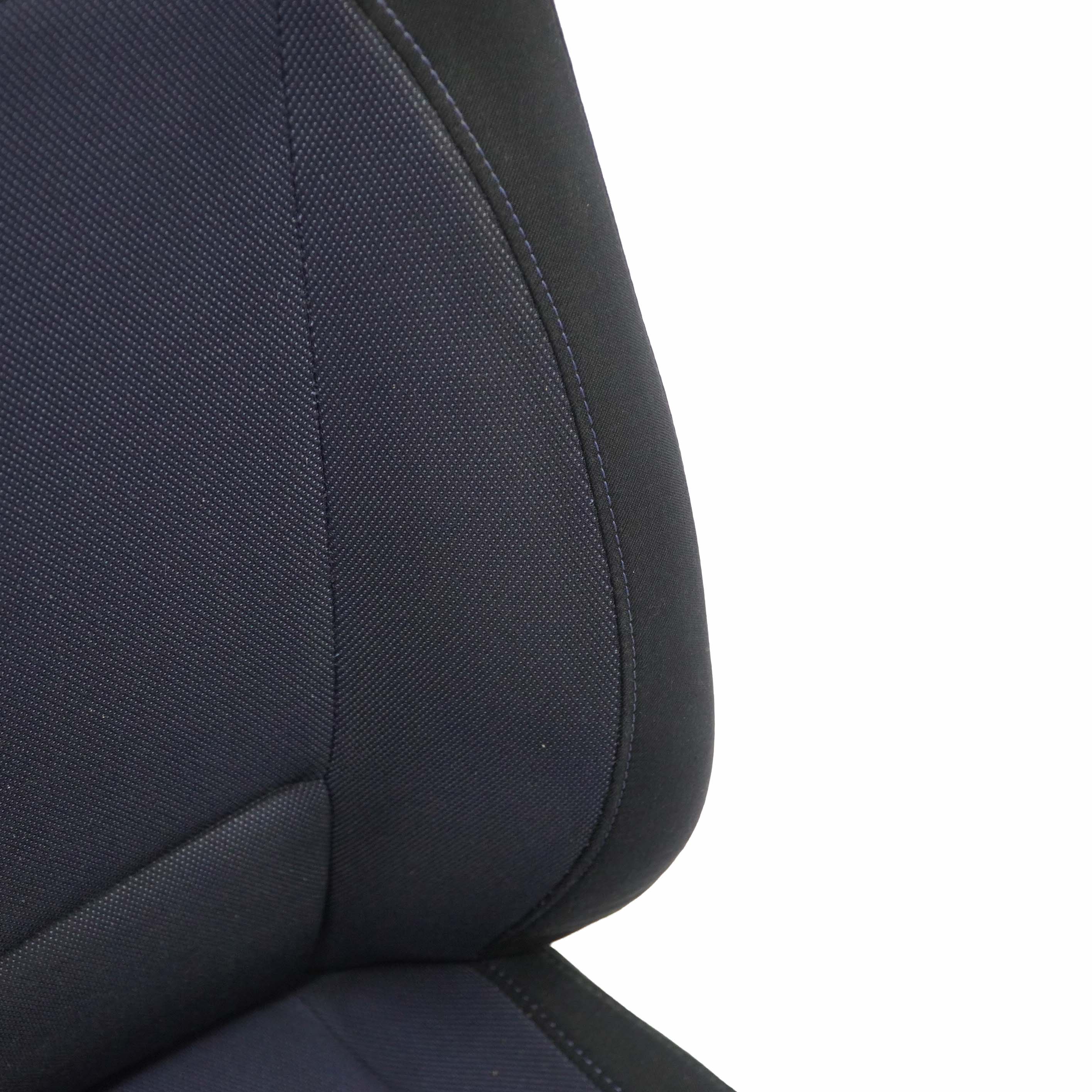 BMW 1 Series E87 LCI Cloth Interior Front Right Seat O/S with Airbag Monaco Blue