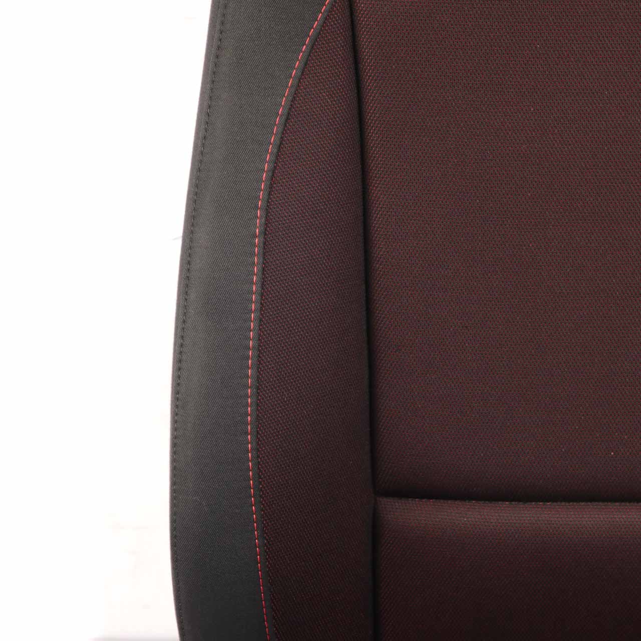 Front Seat BMW E87 LCI Heated Cloth Left N/S Fabric Network Cranberry Red Rot