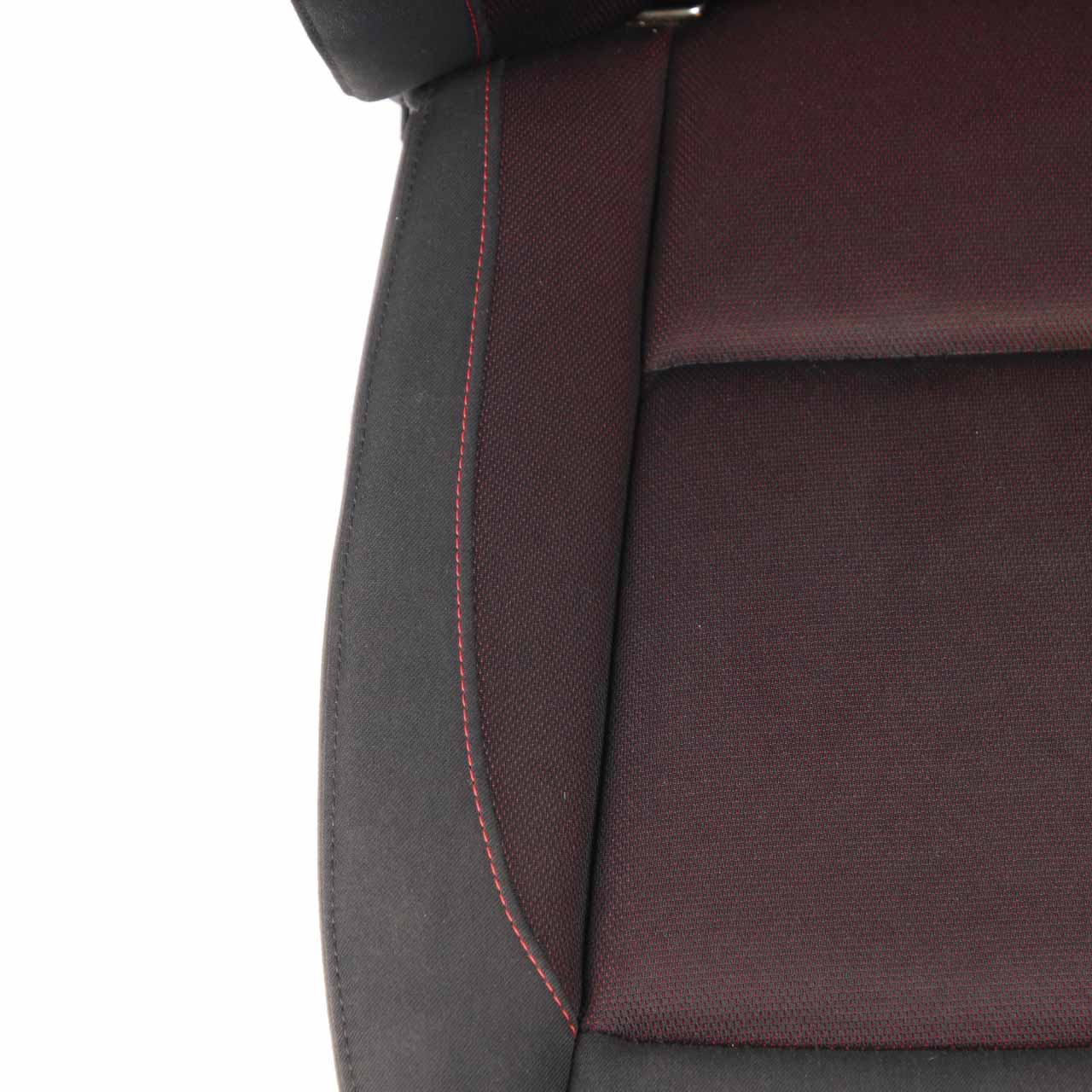 Front Seat BMW E87 LCI Heated Cloth Left N/S Fabric Network Cranberry Red Rot