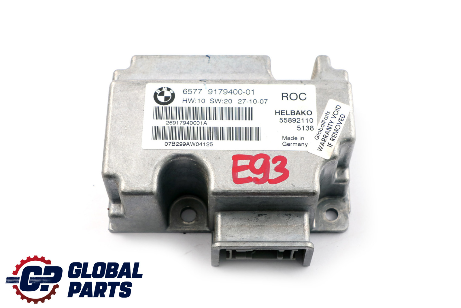 BMW E93 E64 Convertible Rollover Control Controller Module