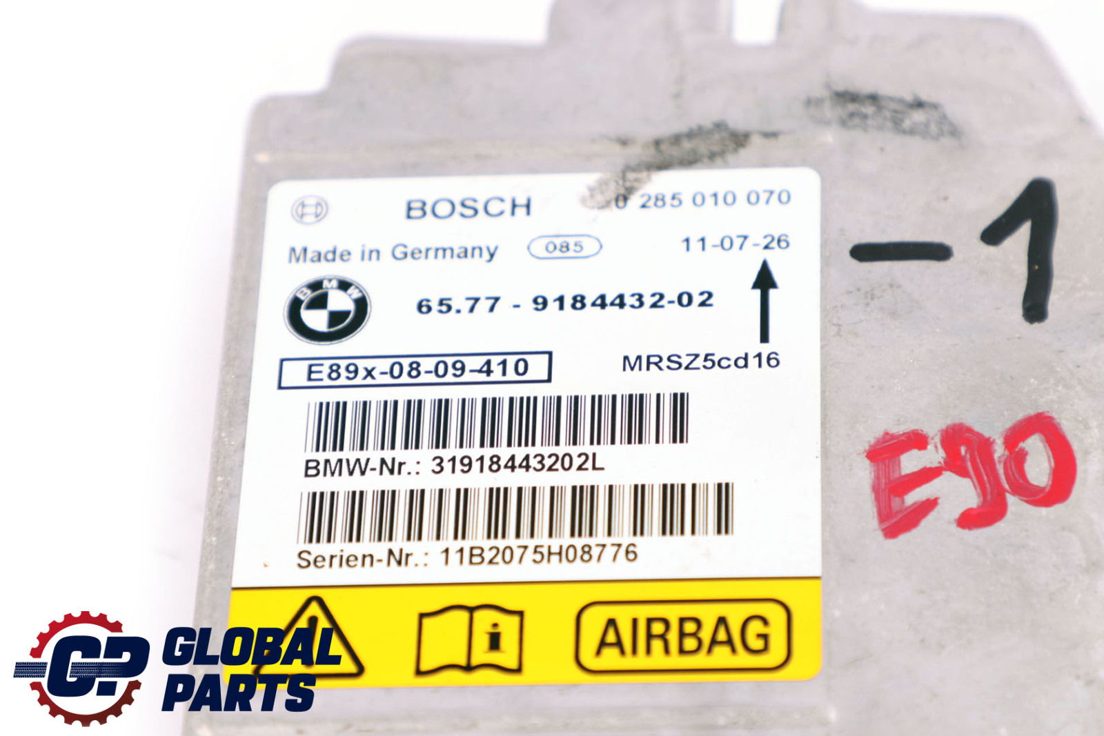 BMW 1 3 Series E81 E87 E90 E91 Control Unit Airbag ECU NO CRASH DATA 9184432