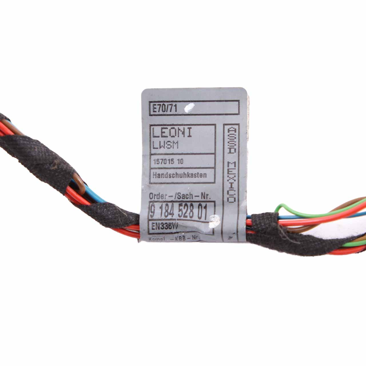 BMW X5 E70 Cable Glove Compartment Wiring Loom Harness 9184528