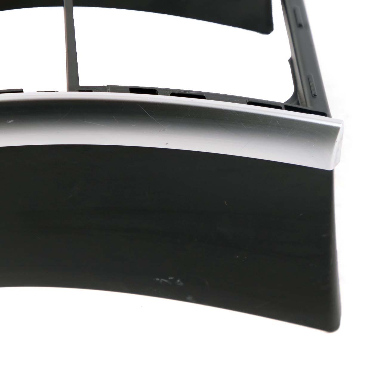 BMW F07 GT Rear Centre Console Trim Cover Panel Black Chrome 9187498