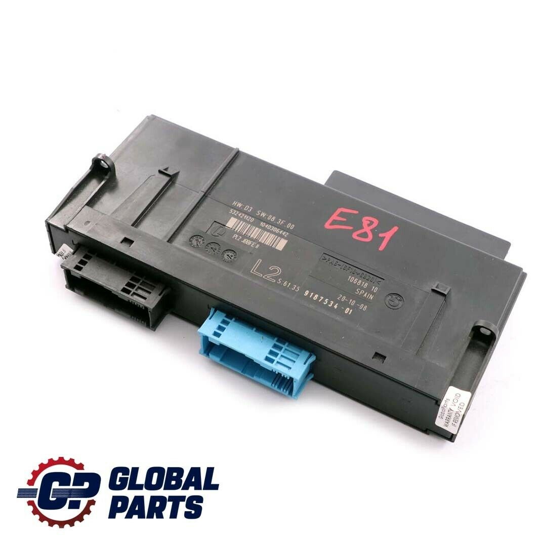 BMW 1 Series E81 Body Control Module Unit ECU L2 PL2 JBBFEII 9187534