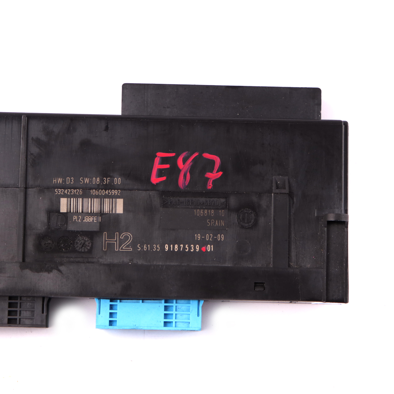 BMW 1 Series E87 ECU Body Control Module H2 Junction Box PL2 JBBFE II 9187539