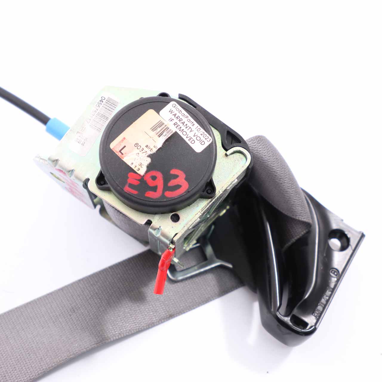 BMW E93 Cabrio Seat Belt Upper Seatbelt Front Left N/S Safety Belt Grey 9190237