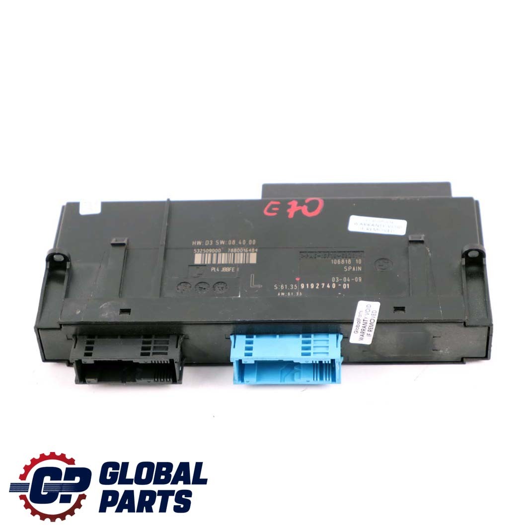 BMW X5 Series E70 ECU Body Control Module Junction Box PL4 JBBFE II 9192740