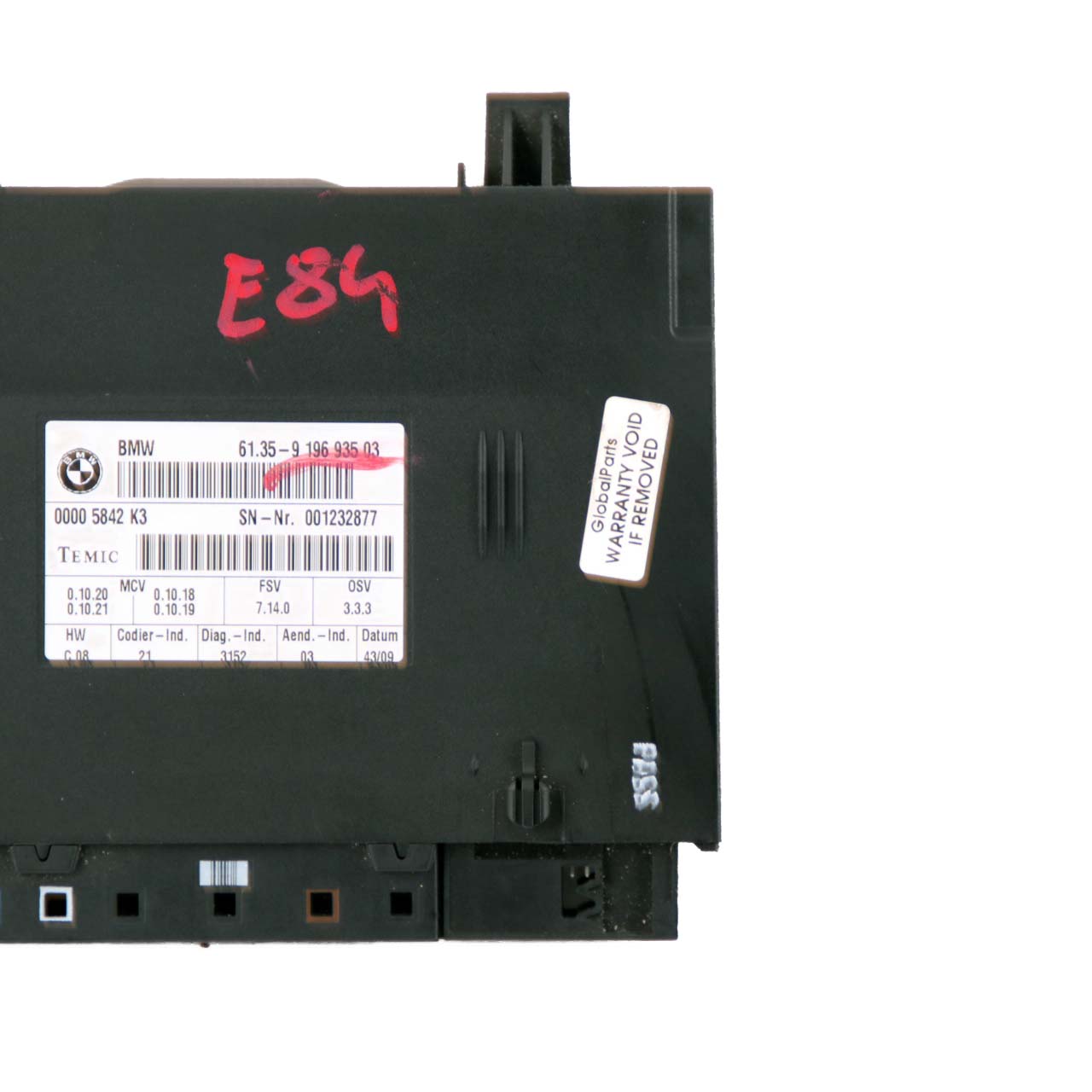 BMW 1 3 X1 X5 E70 E84 E87 E90 E91 Seat Control Unit Module ECU 9196935