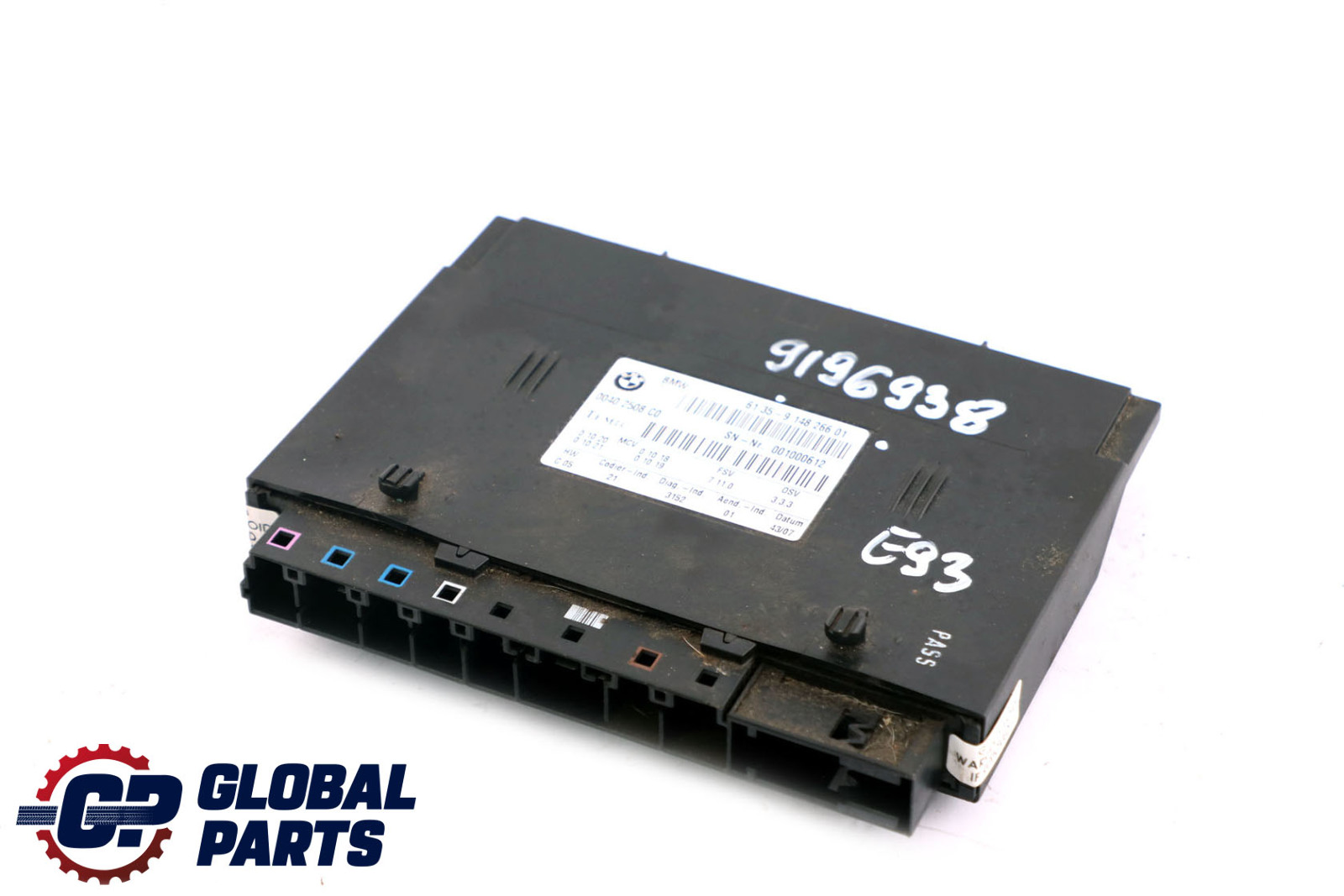 BMW 3 Series E93 Seat Control Module 9148266