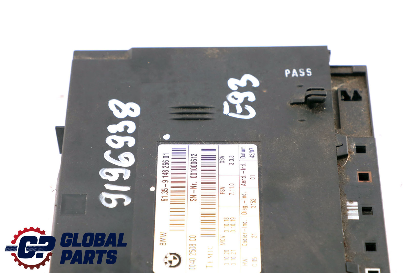 BMW 3 Series E93 Seat Control Module 9148266