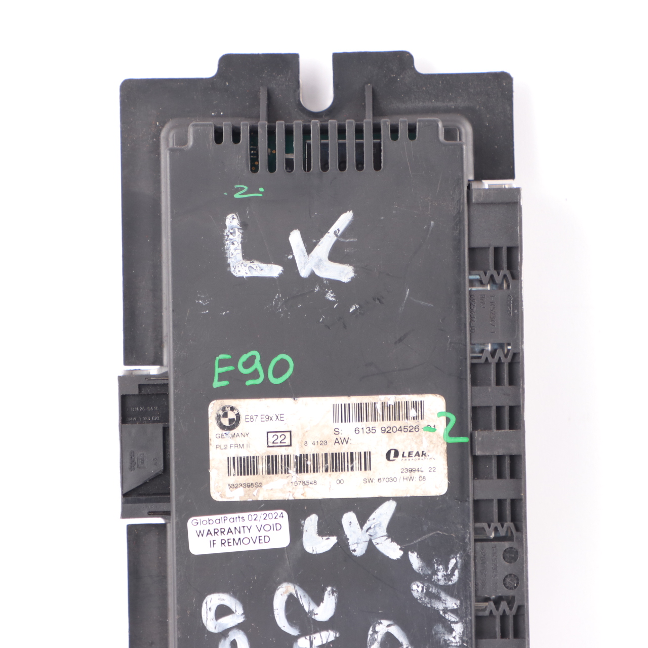 BMW E90 Xenon Footwell Light Module Control Unit ECU PL2 FRM II Lear 9204526