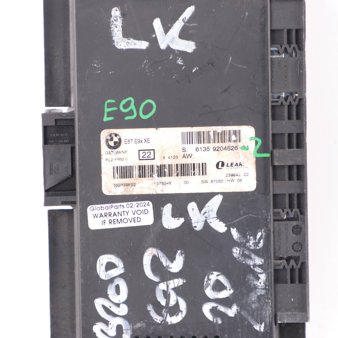 BMW E90 Xenon Footwell Light Module Control Unit ECU PL2 FRM II Lear 9204526