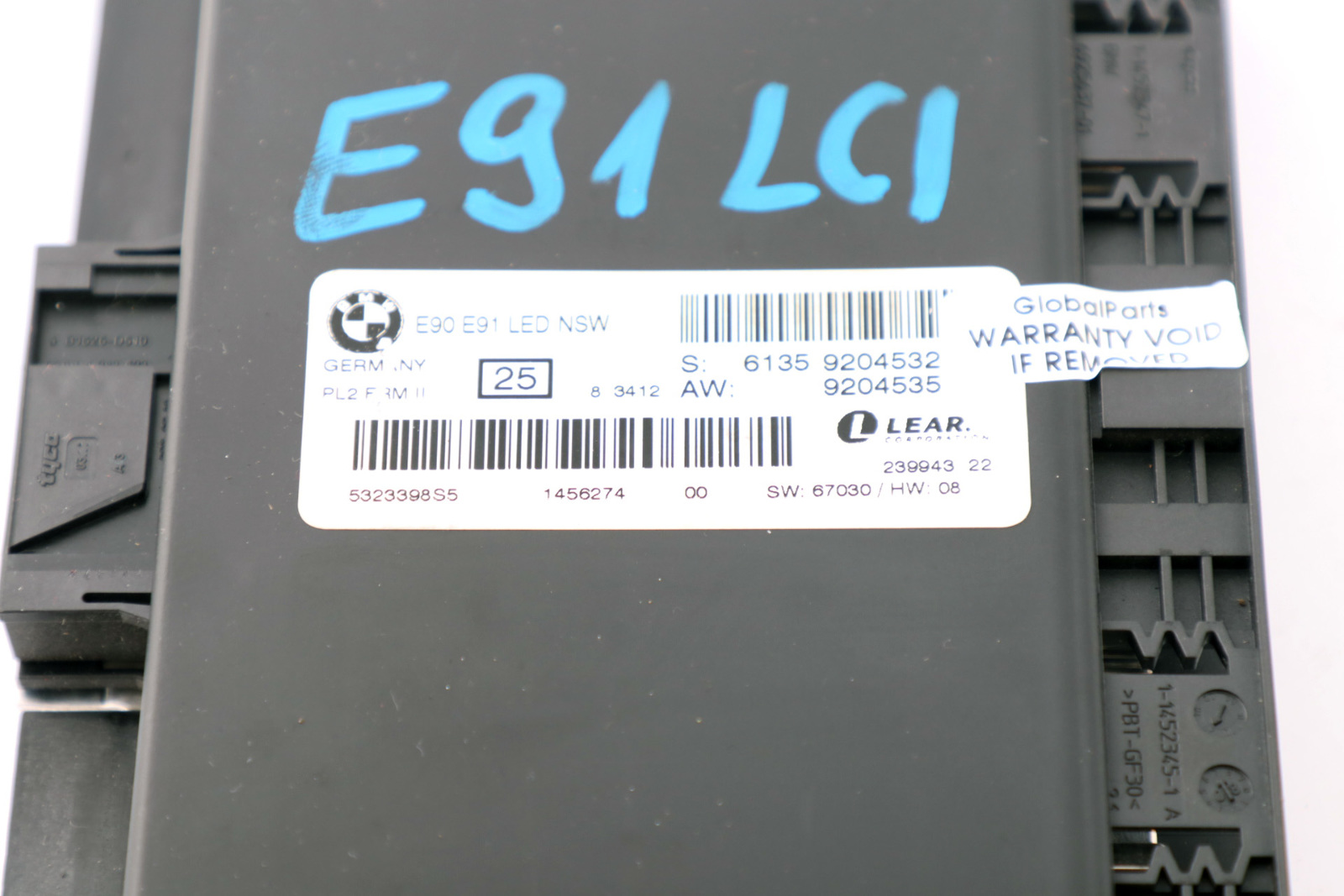 BMW 3 Series E91 LCI ECU LED NSW Light Module Control Unit PL2 FRM II 9204532