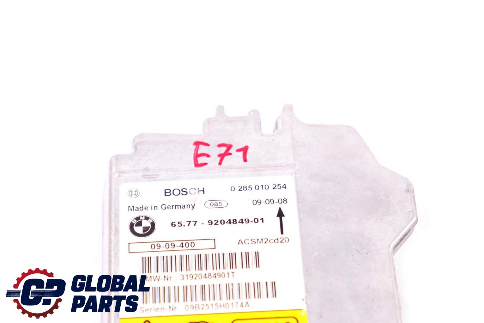 BMW X5 X6 Series E70 E71 Airbag Control Module ECU Unit 9204849