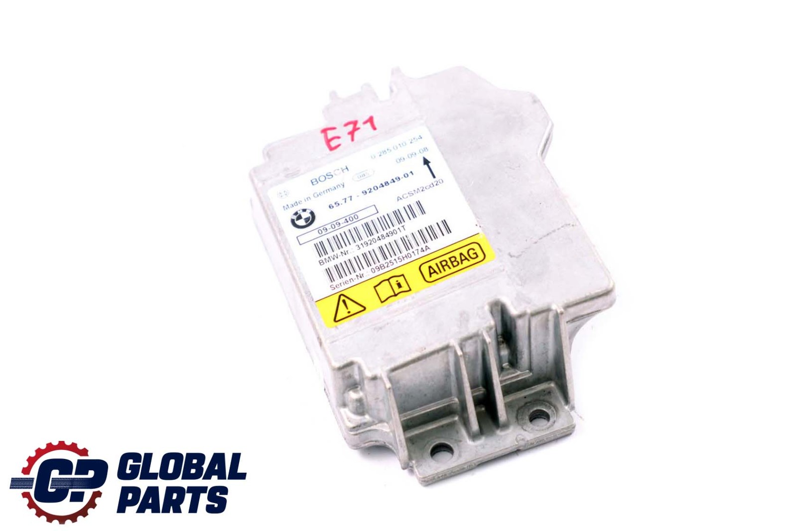 BMW X5 X6 Series E70 E71 Airbag Control Module ECU Unit 9204849