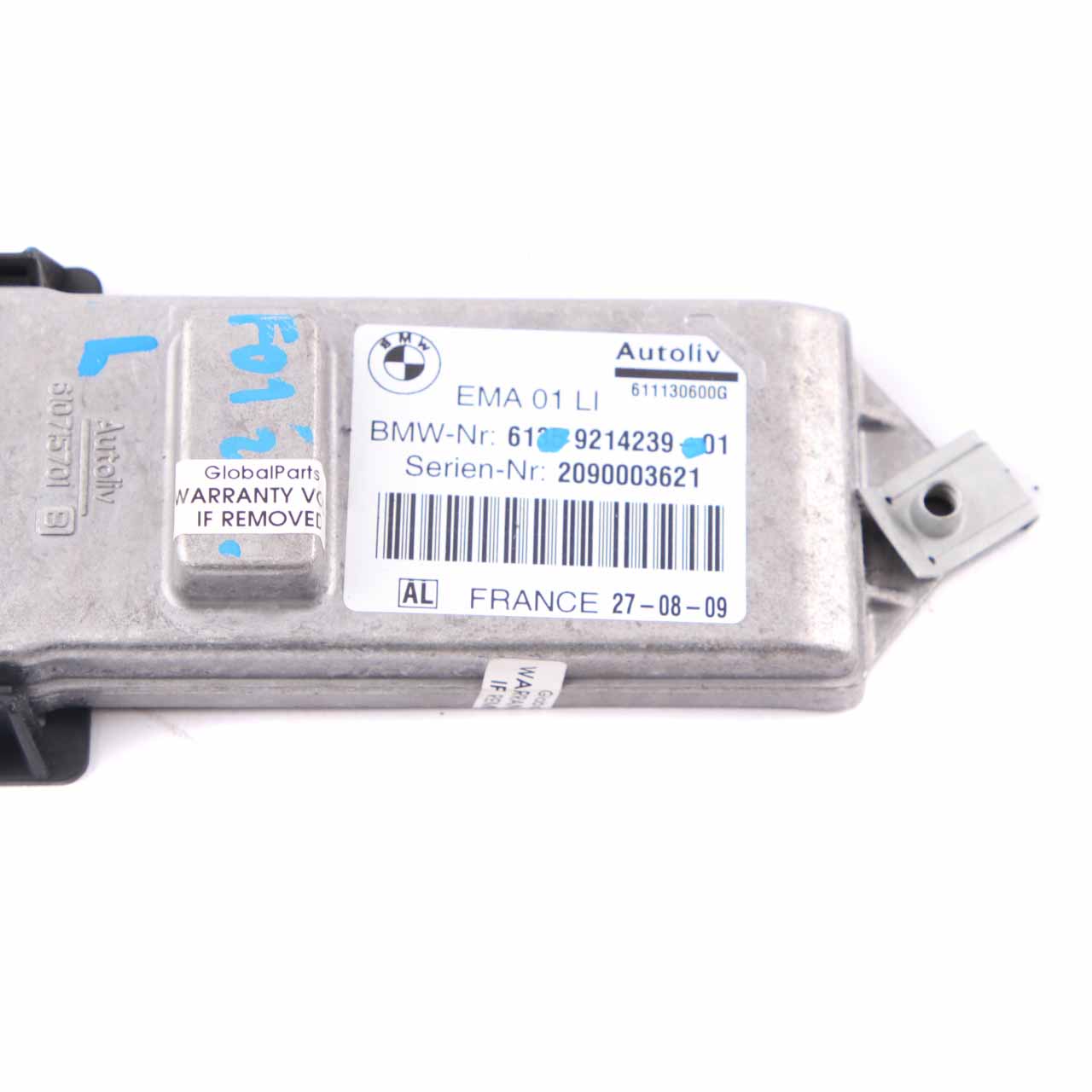 Belt Retractor BMW F01 F02 EMA Front Left Control Unit Air Module Bag 9214239