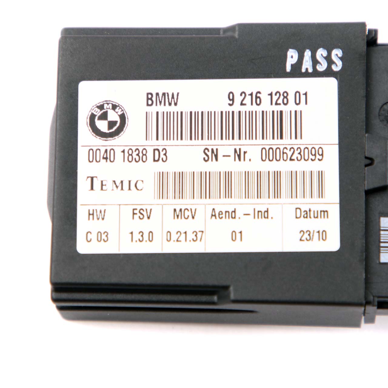 BMW 3 4 5 Series E92 F32 E61 LCPA Seat Belt Module ECU 9216128