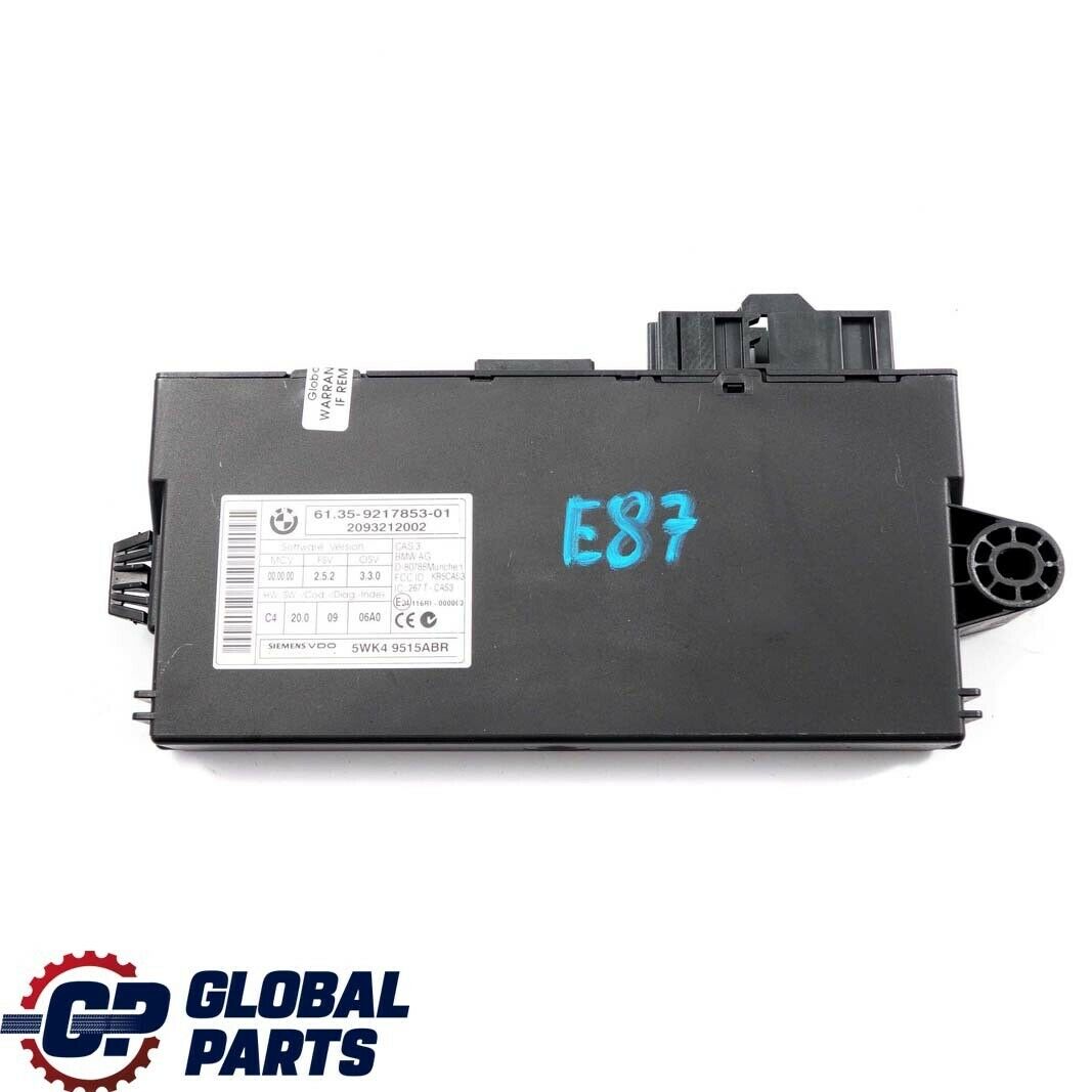 BMW 1 3 5 Series E60 E87 E90 CAS 3 ECU Control Unit Key Reading Module 9217853