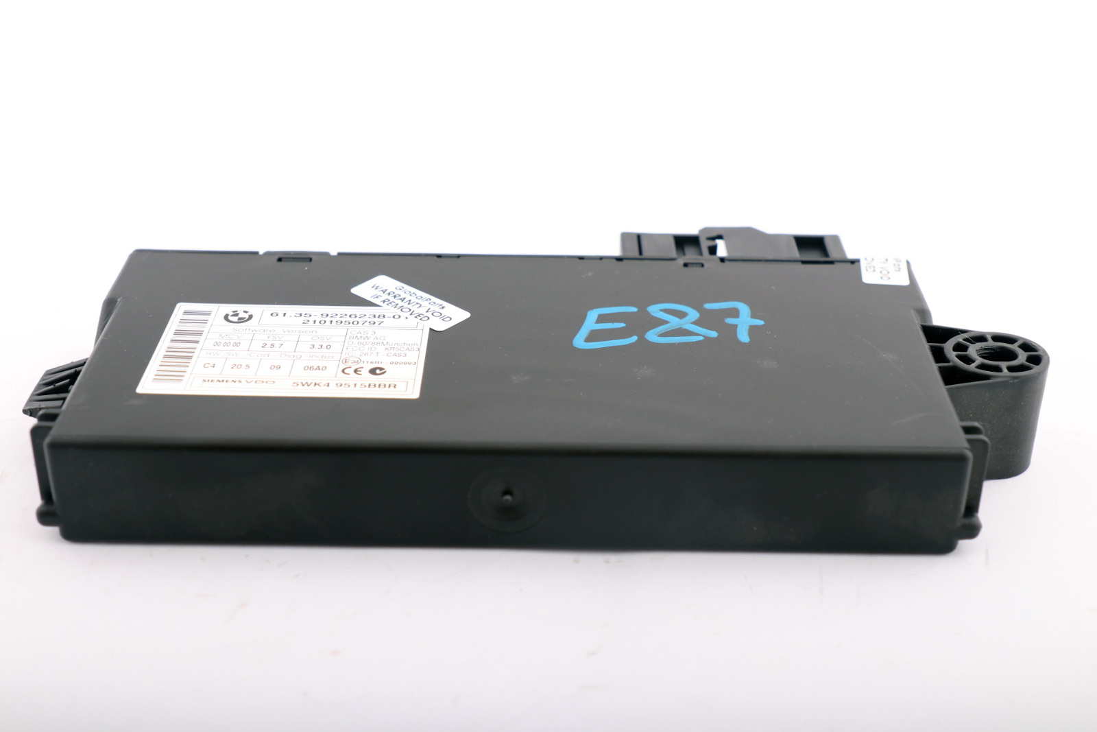 BMW 1 3 5 Series E60 E87 E90 CAS 3 ECU Control Unit Key Reading Module 9226238