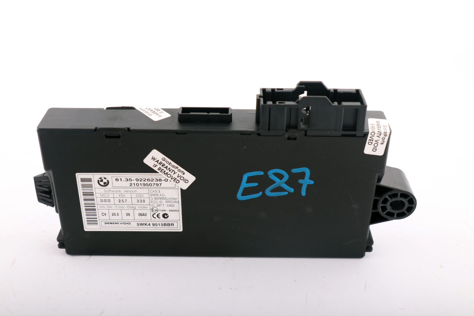 BMW 1 3 5 Series E60 E87 E90 CAS 3 ECU Control Unit Key Reading Module 9226238