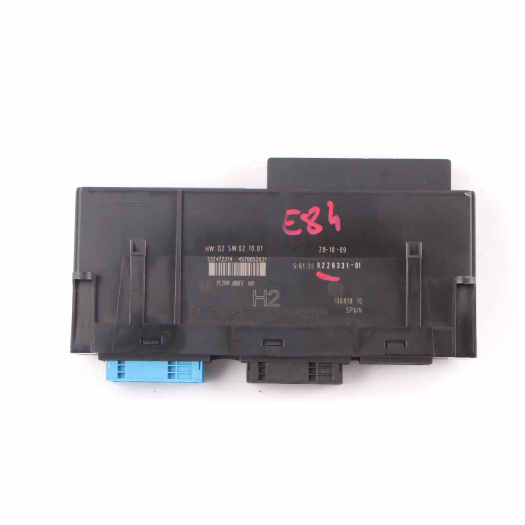 BMW X1 E84 ECU Body Control Module Unit H2 PL2RR JBBFE IIIR 9226331