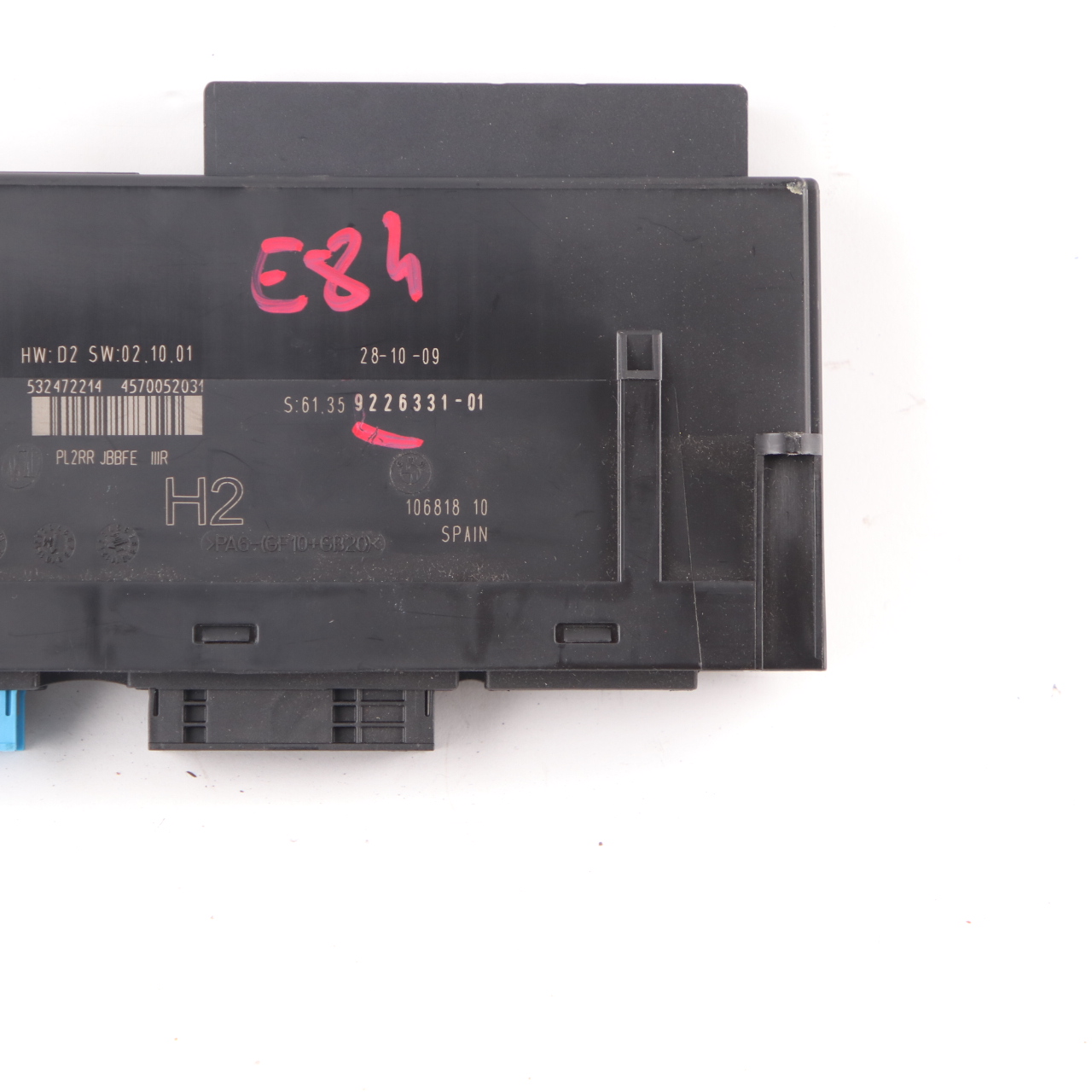 BMW X1 E84 ECU Body Control Module Unit H2 PL2RR JBBFE IIIR 9226331