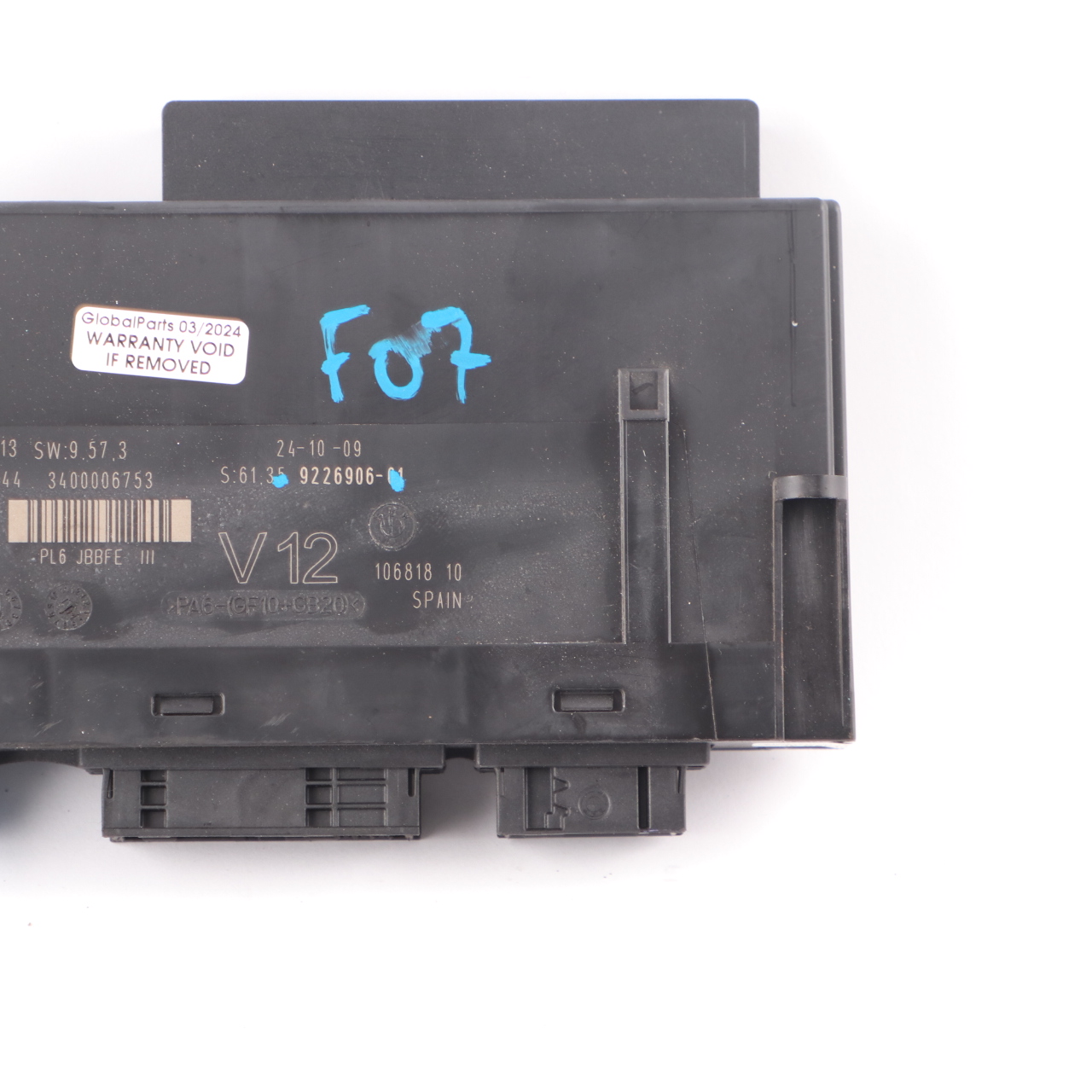 BMW F07 GT Body Control Module Electronic Junction Box JBBFE 3 PL6 V12 9226906