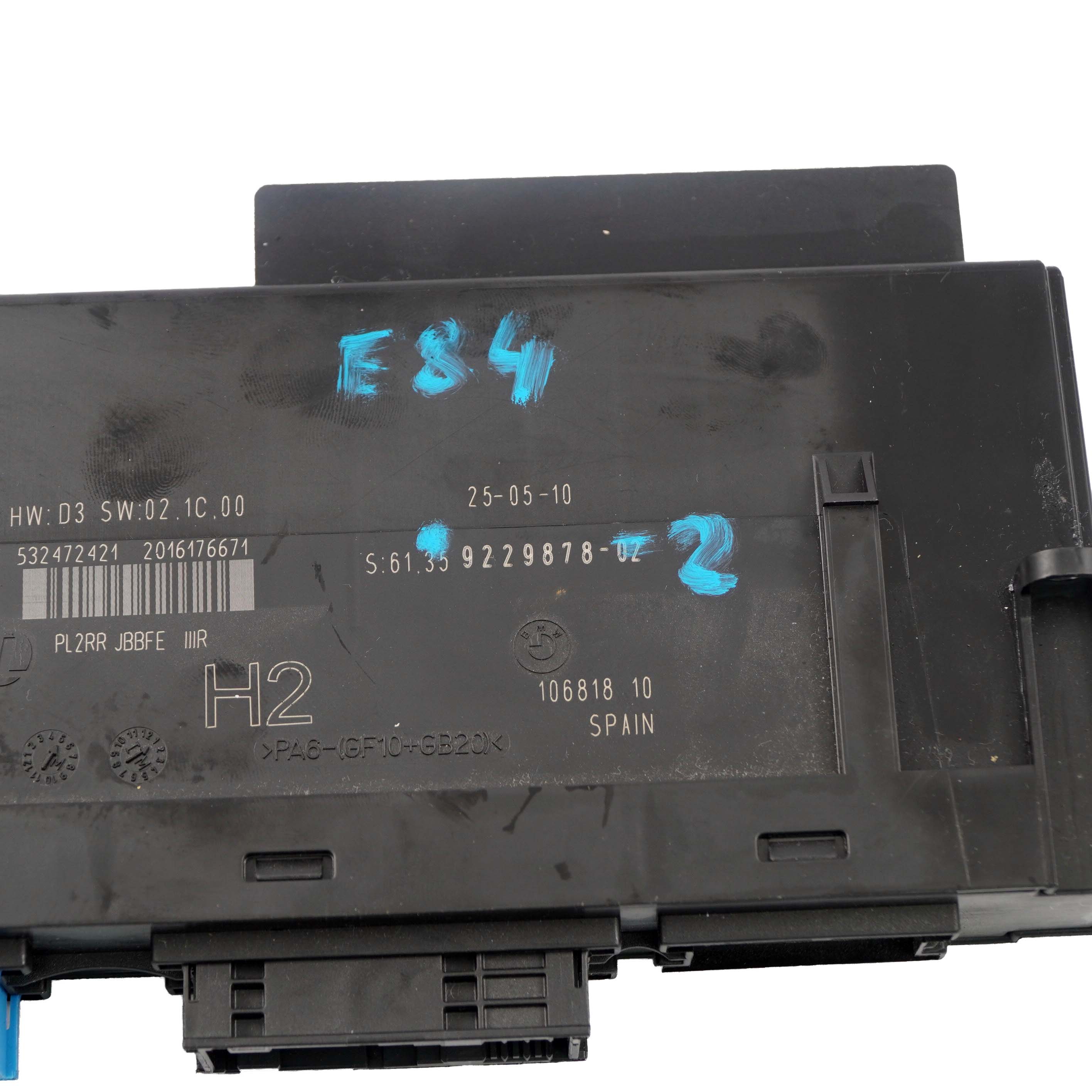 BMW X1 E84 ECU Body Control Module Junction Box H2 PL2RR JBBFE IIIR 9229878