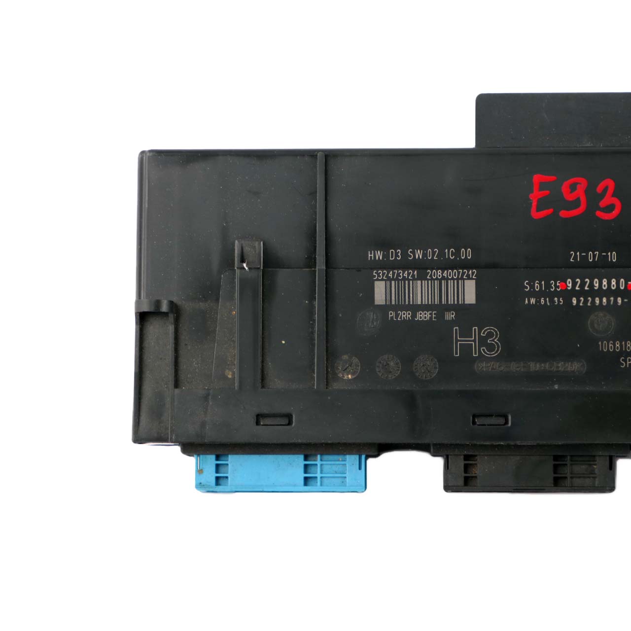 BMW 3 E93 ECU Body Control Module H3 Junction Box PL2RR JBBFE IIIR 9229880