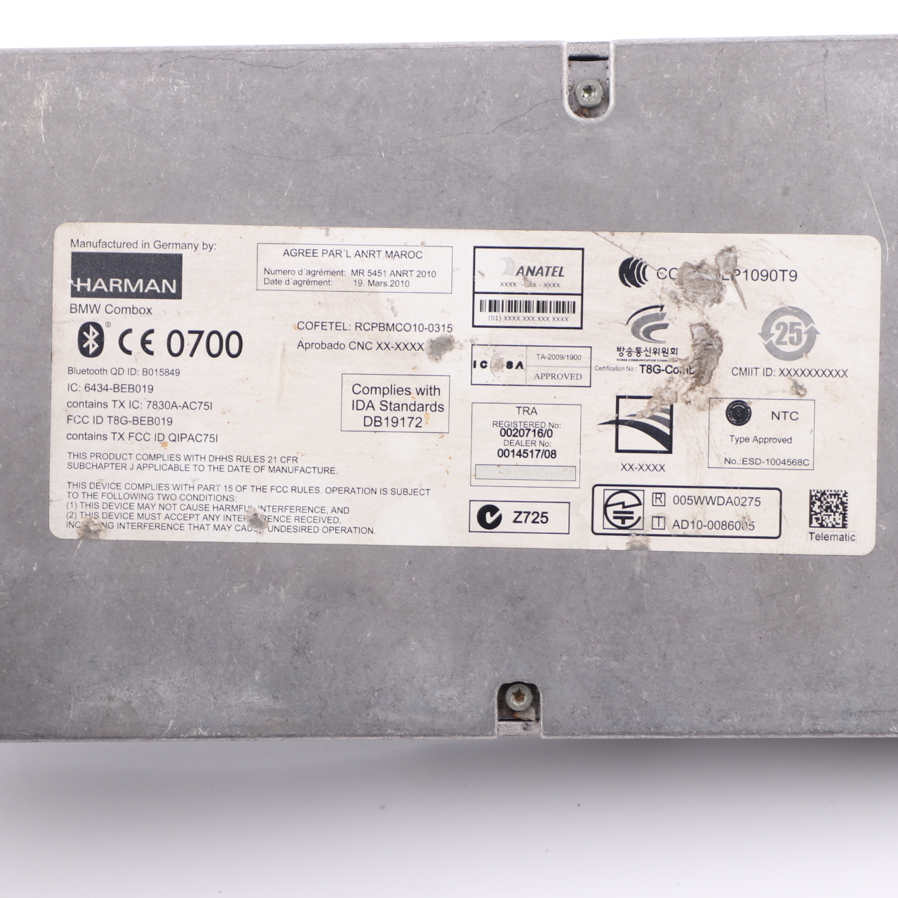 BMW E92 E84 Telematics Module Bluetooth Combox Telematik Phone Module 9244199