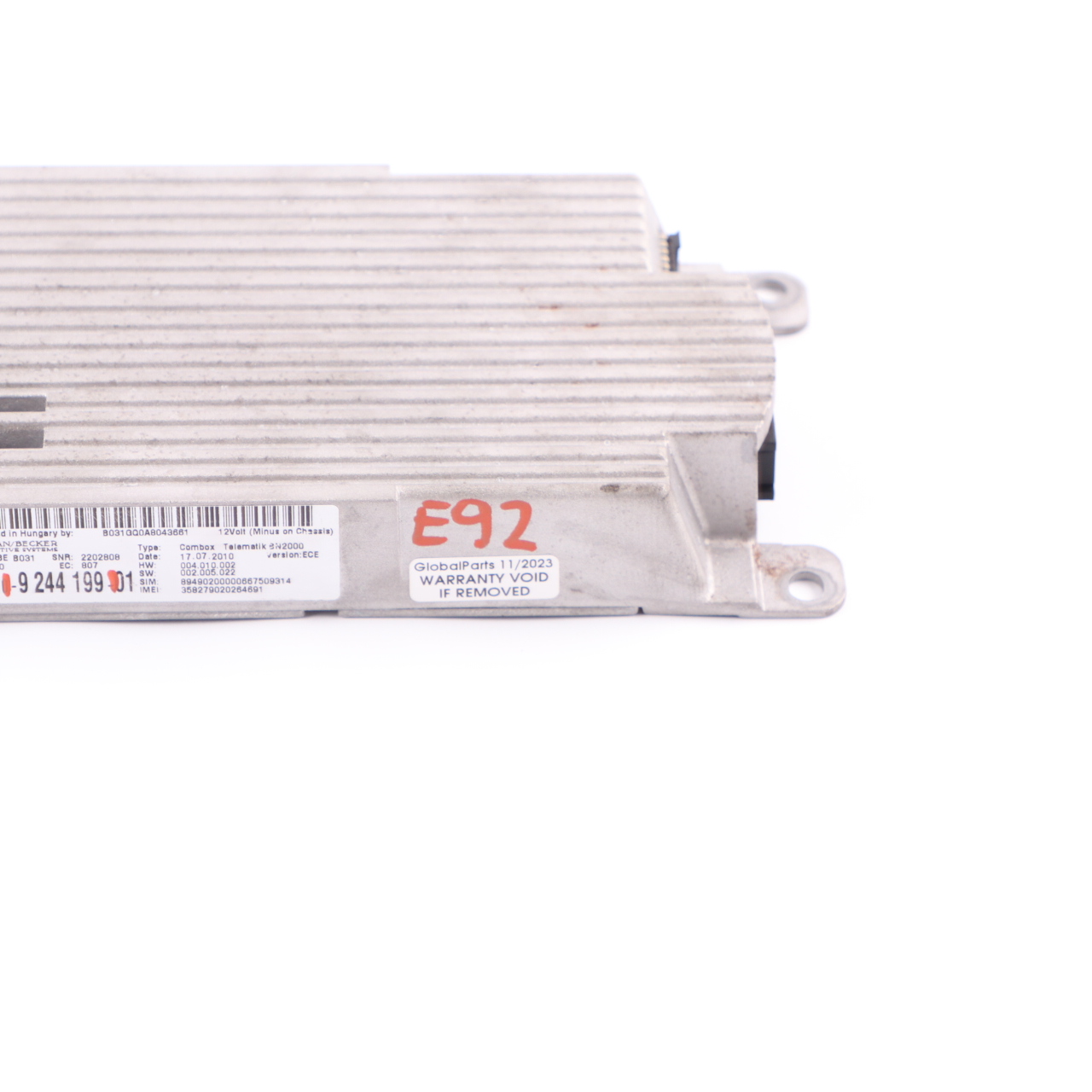 BMW E92 E84 Telematics Module Bluetooth Combox Telematik Phone Module 9244199