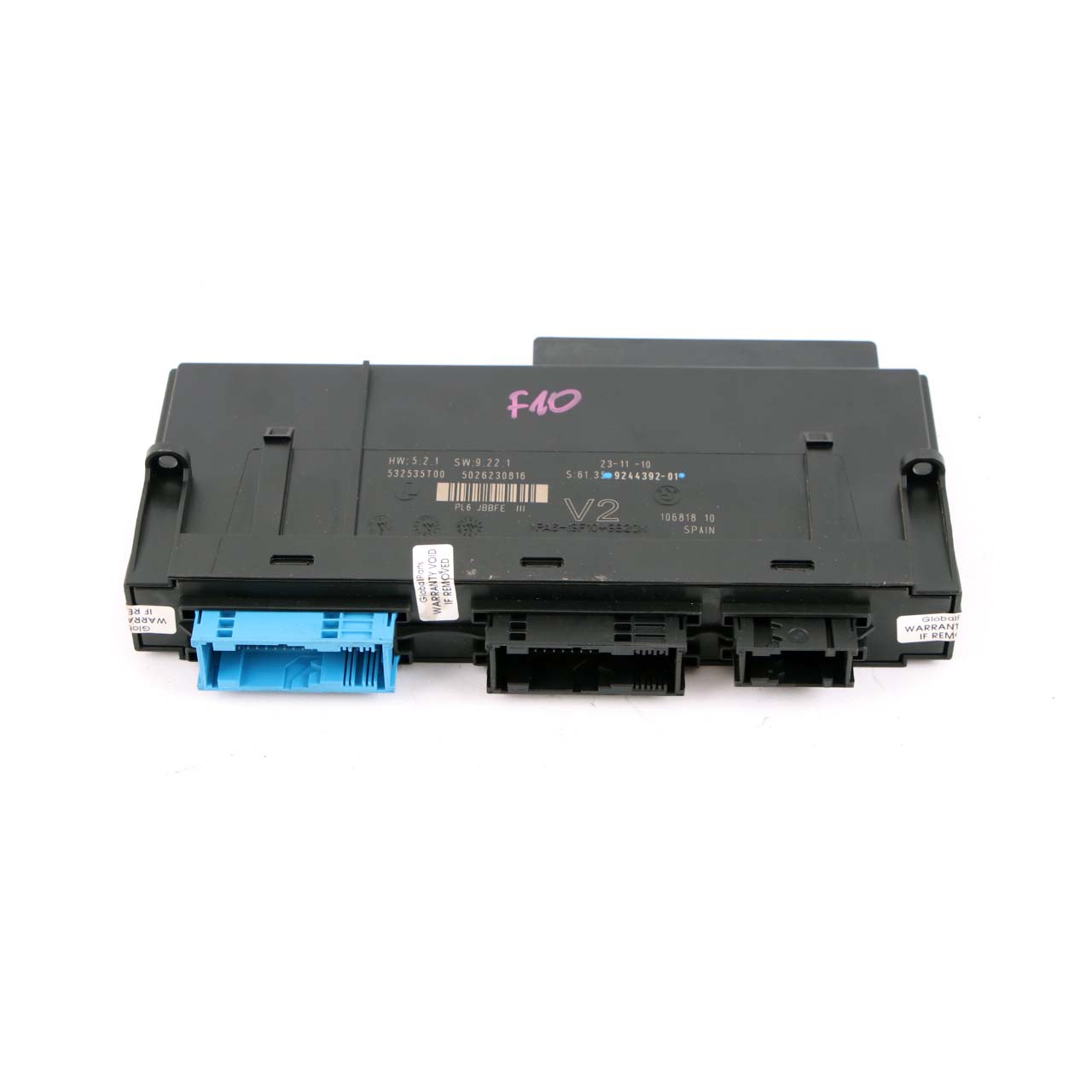 BMW F10 ECU Body Control Module V2 PL6 JBBFE III Junction Box 9244392