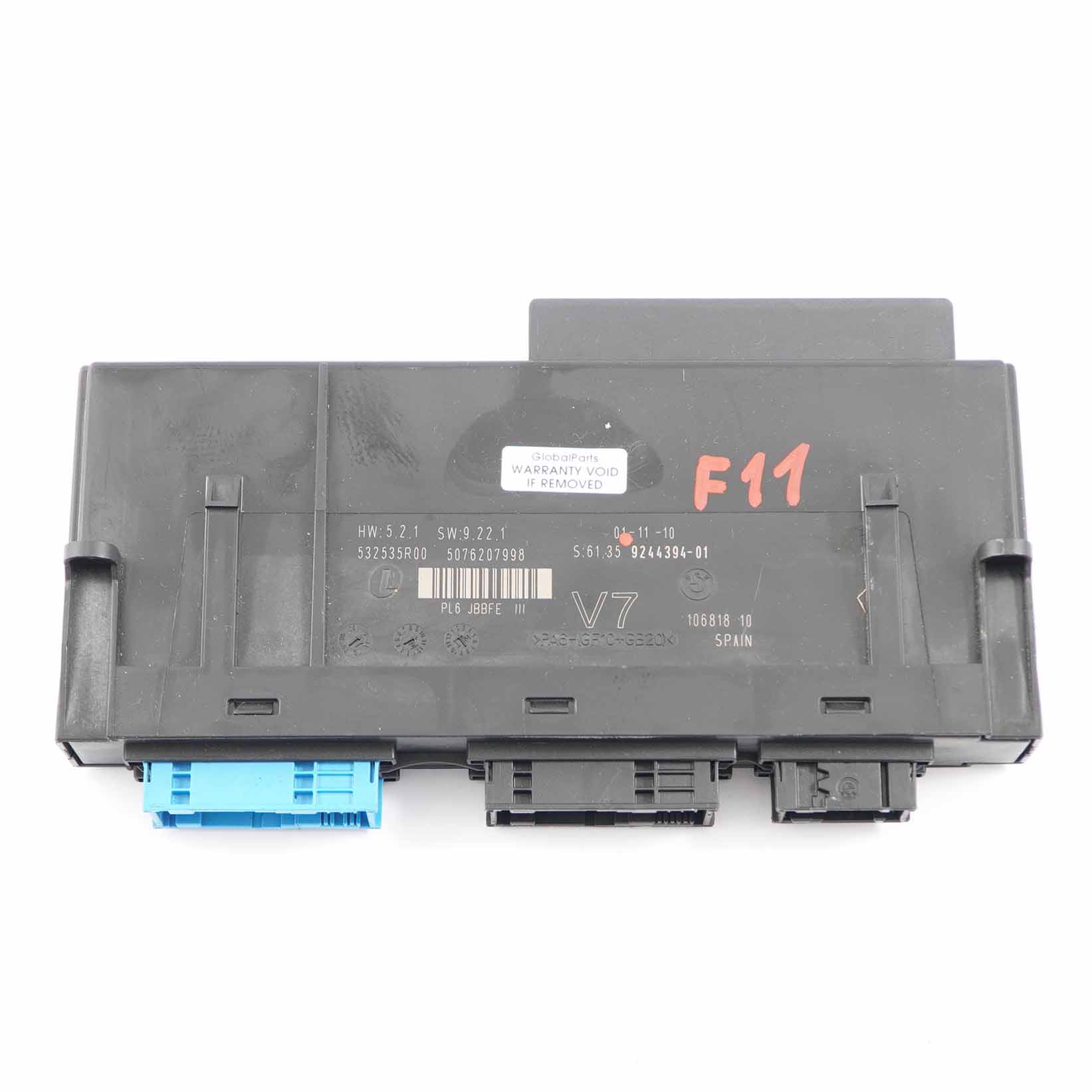 Body Control Module BMW F11 ECU Junction Box 3 PL6 JBBFE III V7 9244394