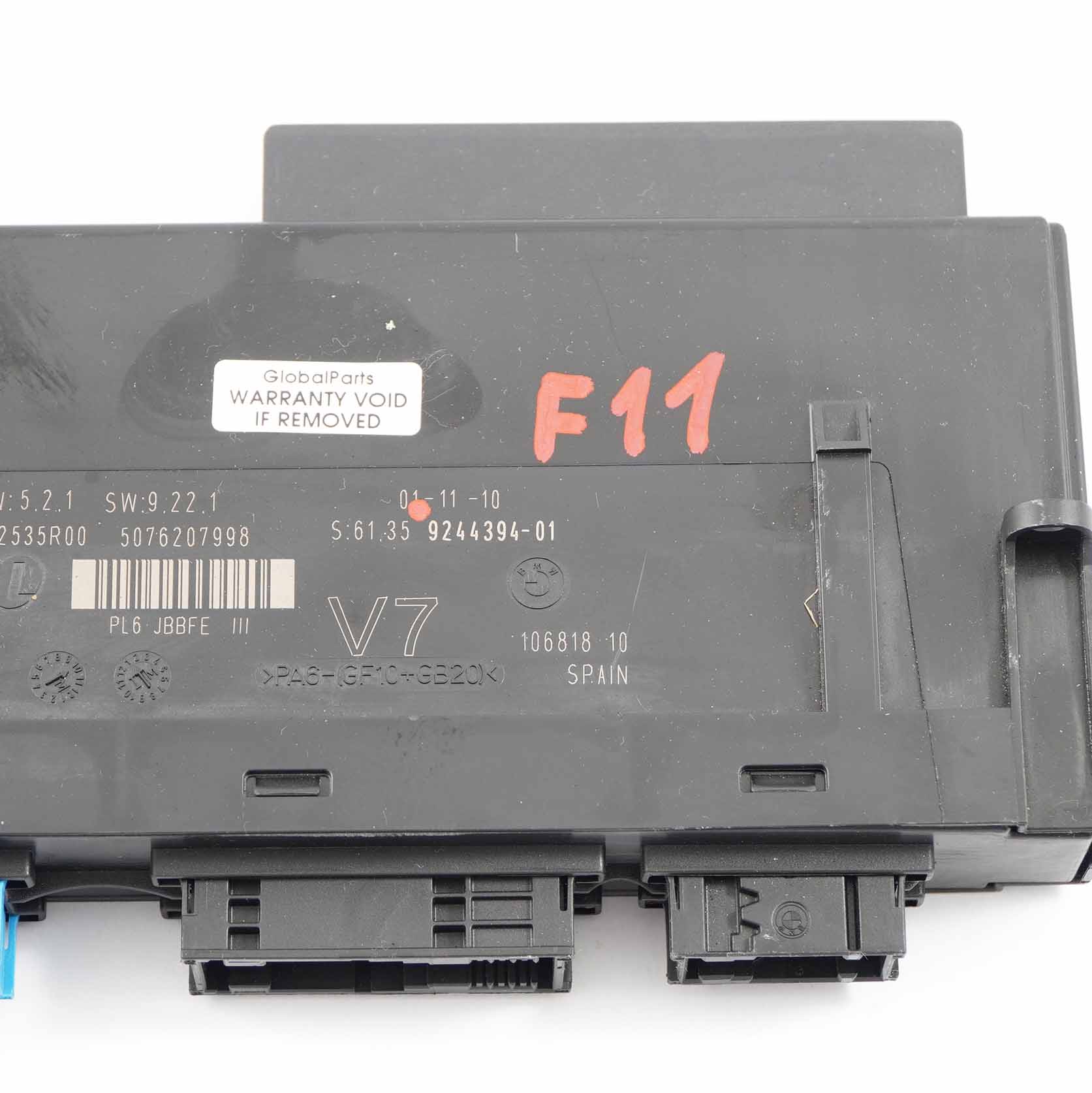 Body Control Module BMW F11 ECU Junction Box 3 PL6 JBBFE III V7 9244394