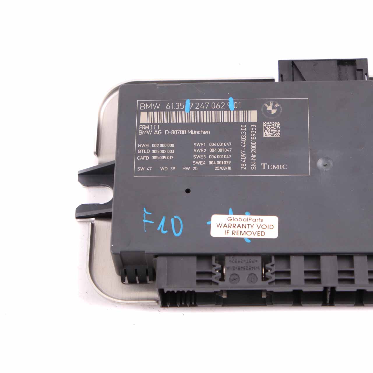 BMW 5 Series F10 Light Control Footwell Module ECU Unit FRM3 9247062