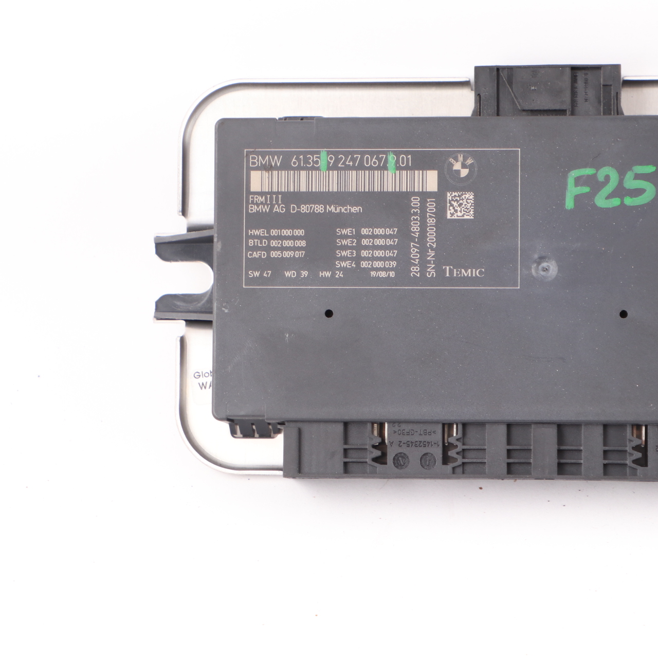 BMW X3 F25 Footwell Light Module Control Unit ECU FRM3 9247067