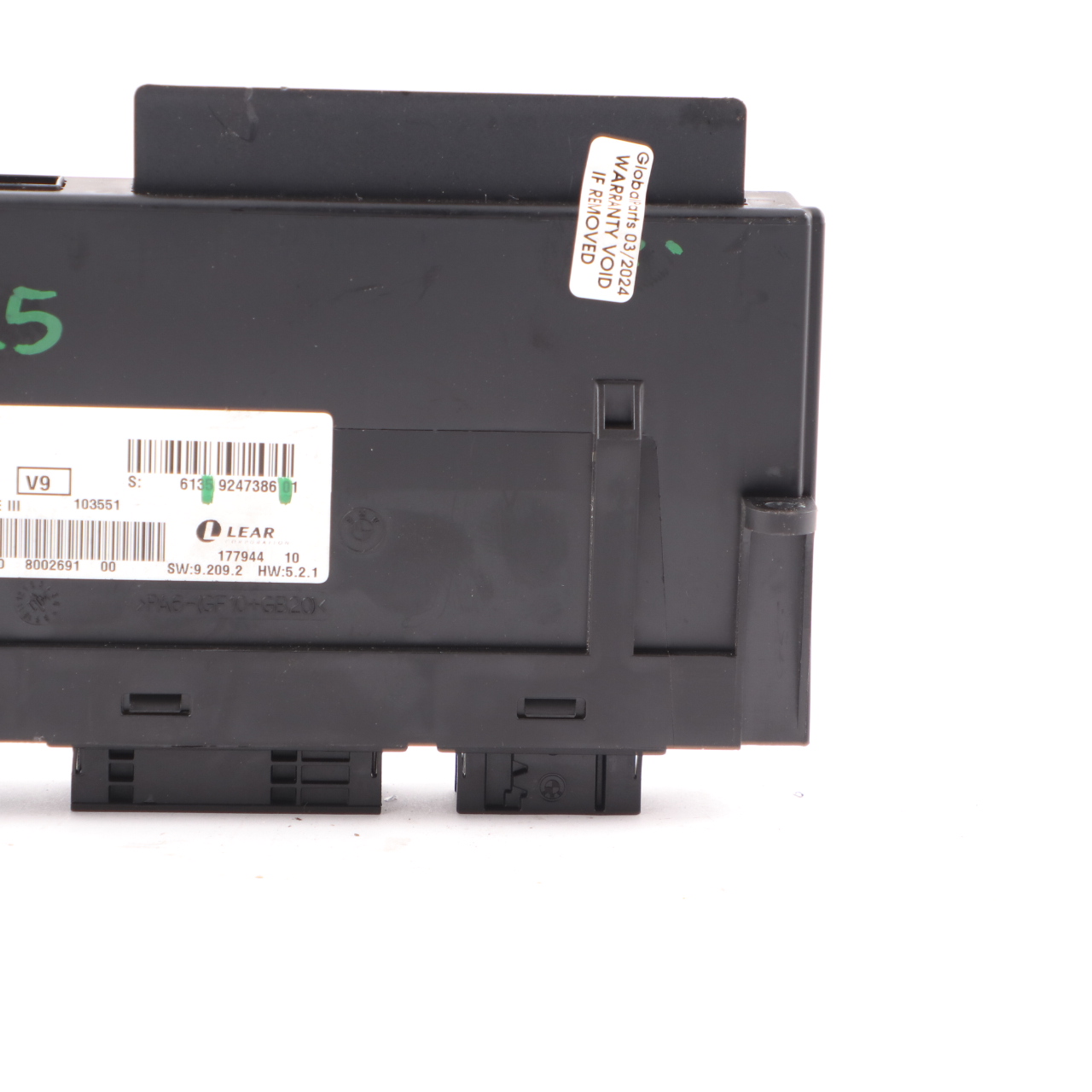 BMW X3 F25 Body Control Module ECU Junction Box JBBFE III V9 Lear 9247386