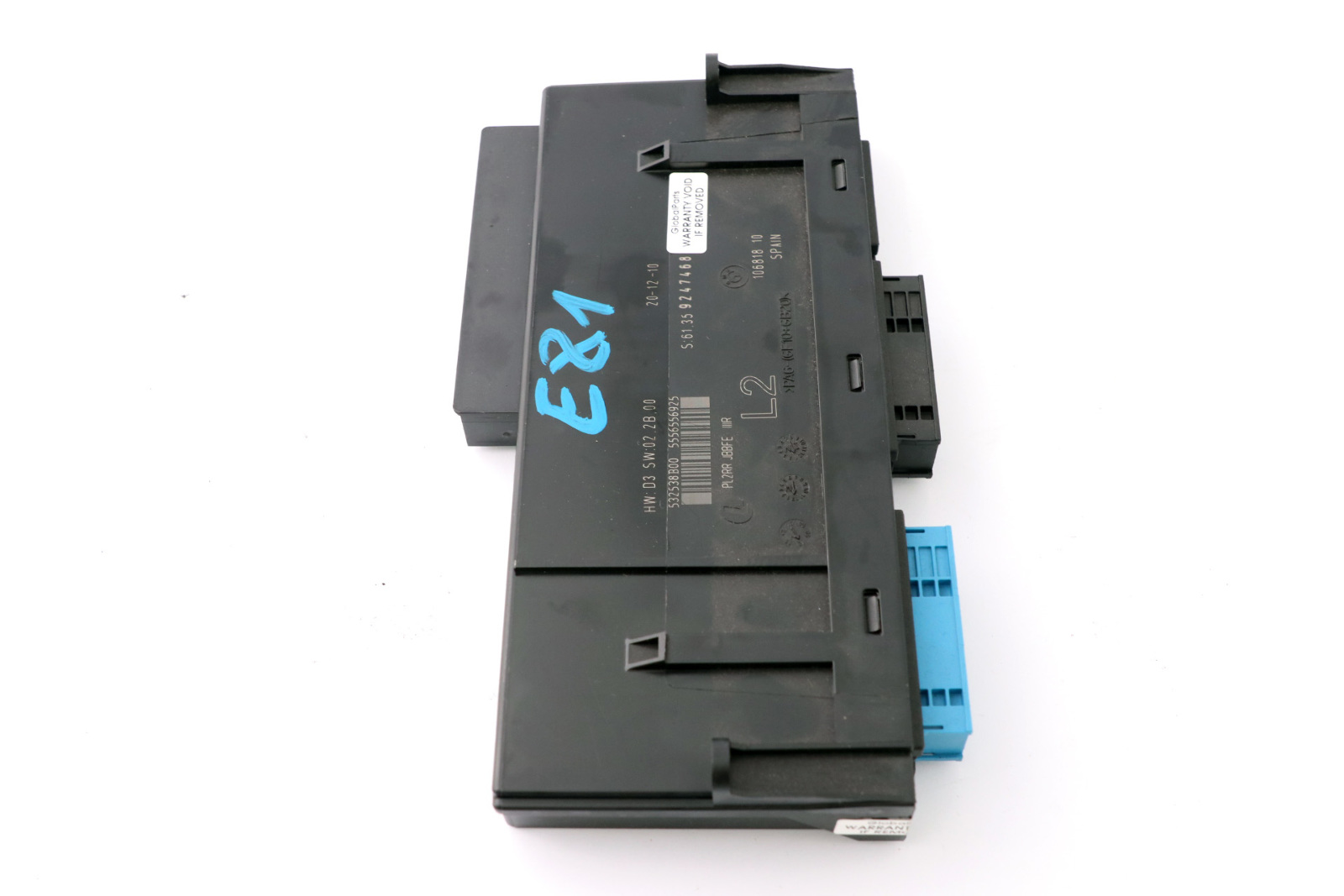 BMW 1 Series E81 Body Control Module ECU L2 PL2RR JBBFE III Junction Box 9247468